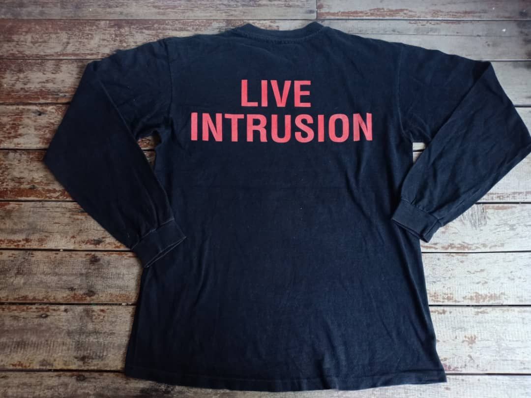 Band Tees × Slayer × Vintage RARE!! Vtg 90s Slayer Live Intrusion Band Rock Music 7/20 Size US XL / EU 56 / 4 - 2 Thumbnail