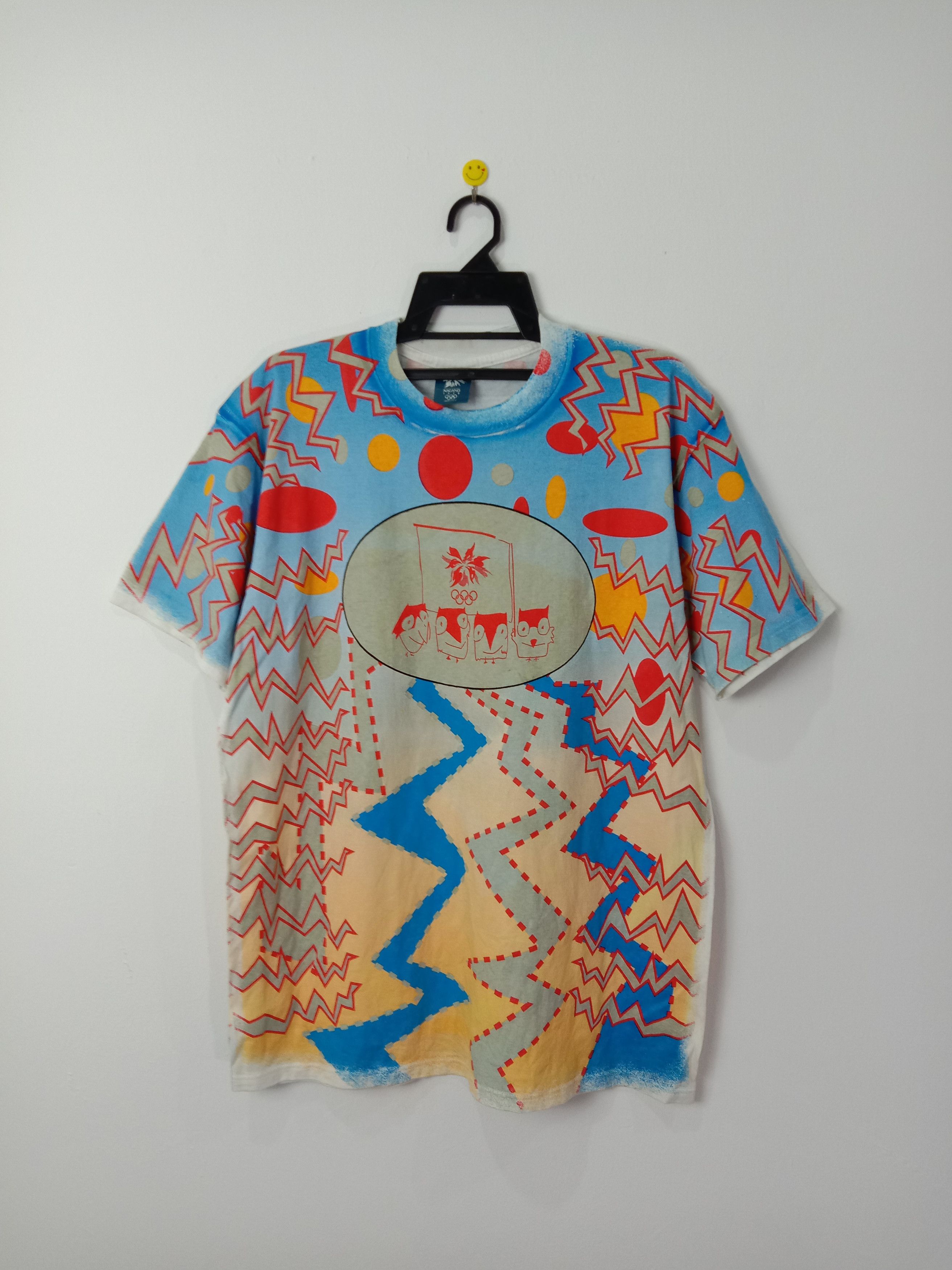 Vintage 90s OLYMPIC NAGANO All Over Printed Size US L / EU 52-54 / 3 - 1 Thumbnail