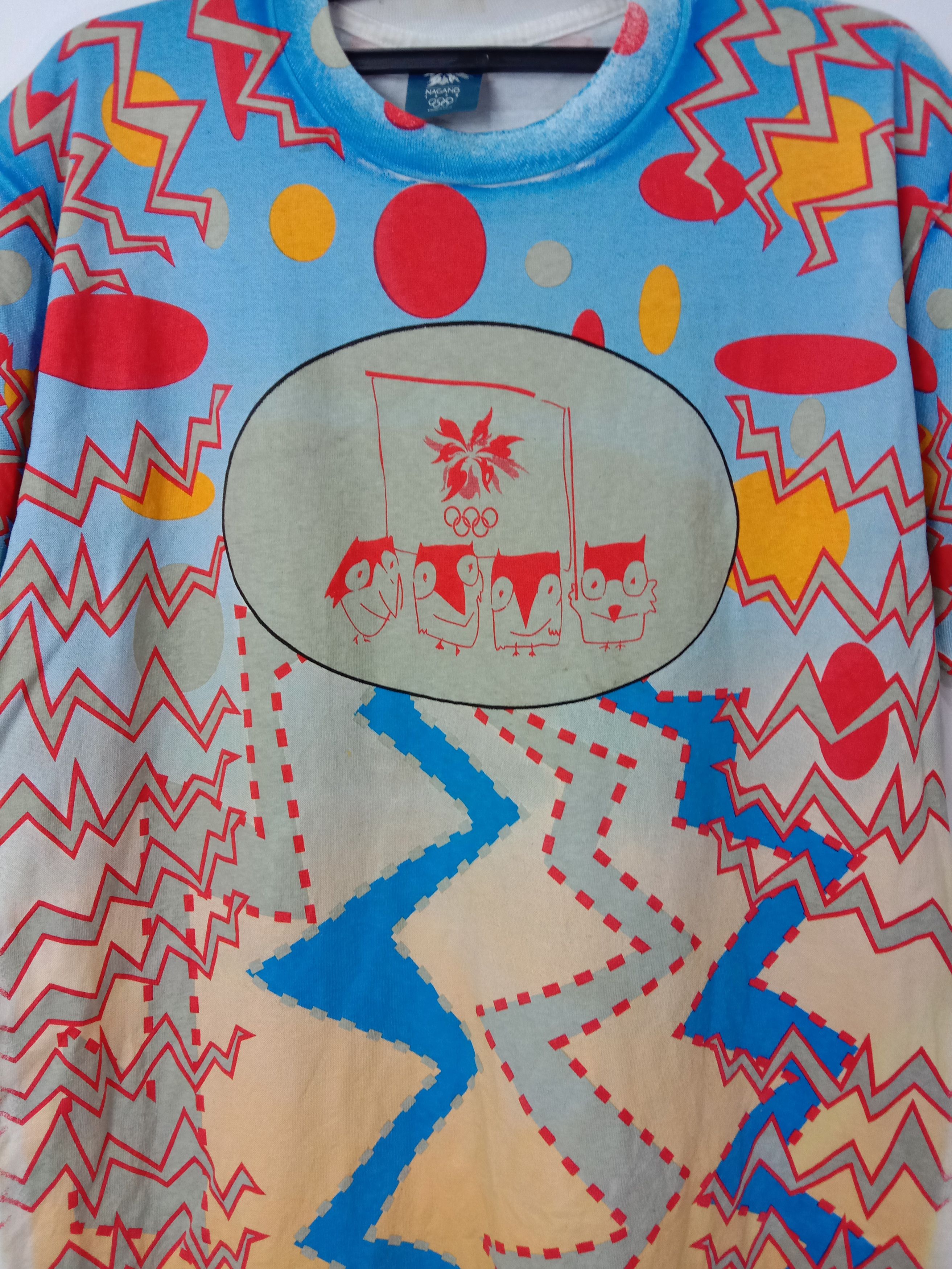 Vintage 90s OLYMPIC NAGANO All Over Printed Size US L / EU 52-54 / 3 - 4 Thumbnail