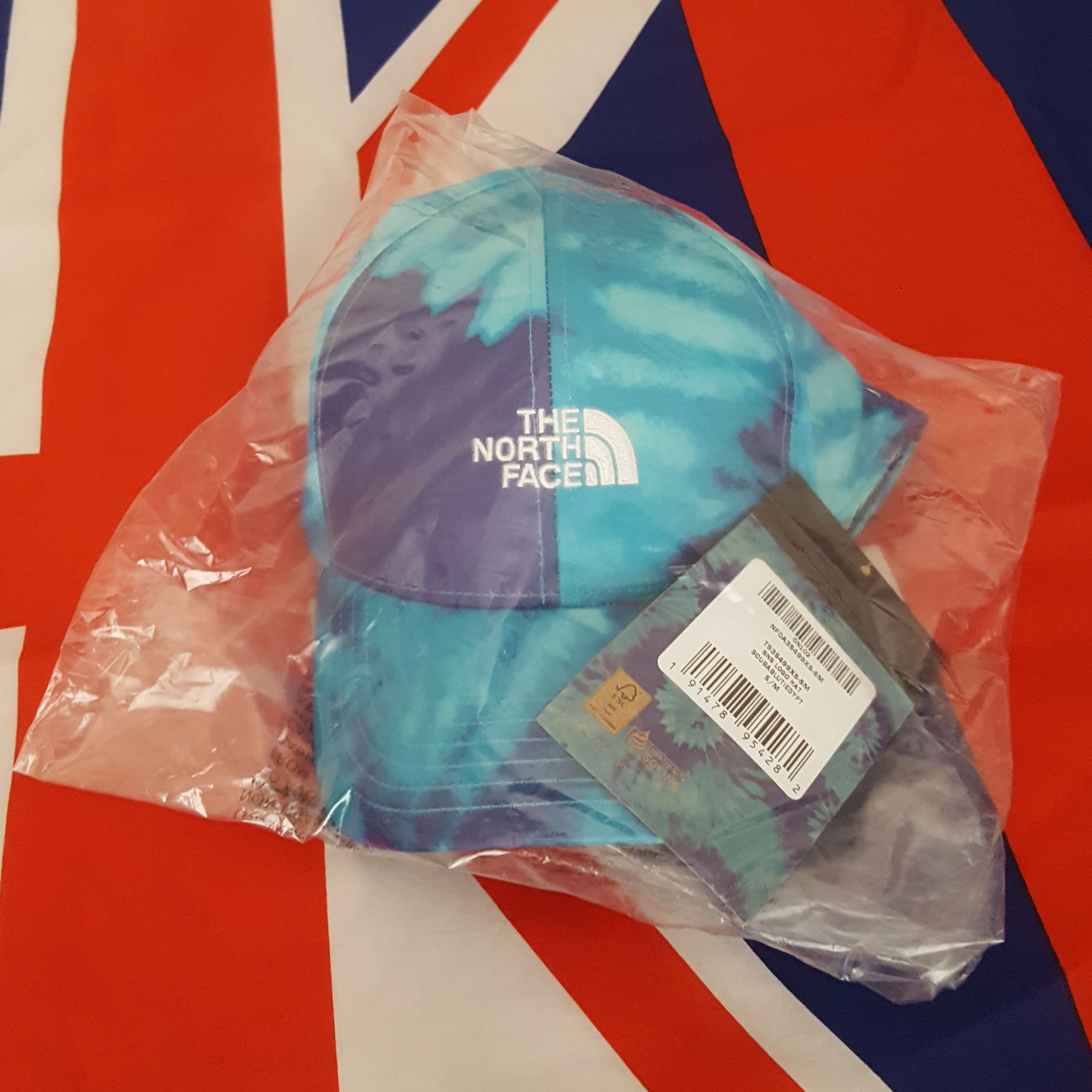 Sneakersnstuff × The North Face TNF x SNS Blue Tie Dye Hat Size ONE SIZE - 1 Thumbnail