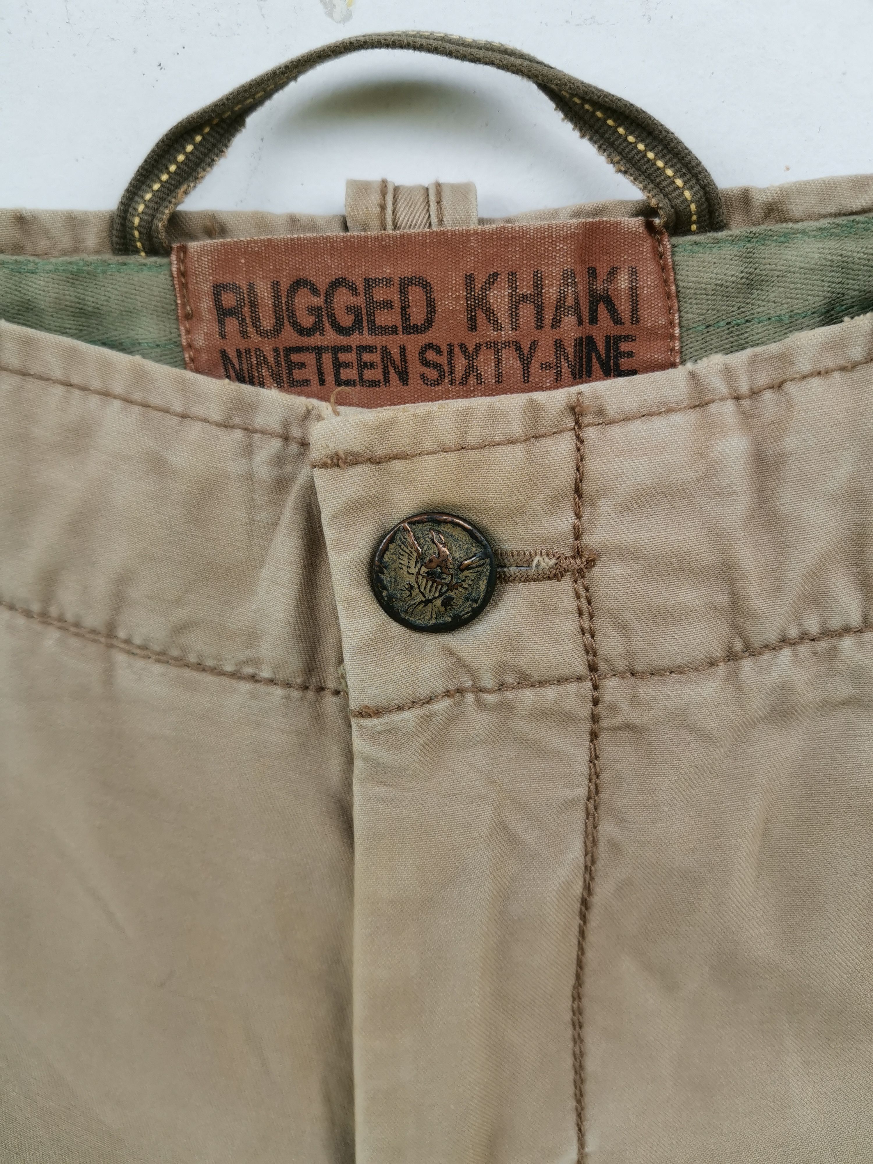 Japanese Brand Rugged Khaki Nineteen Sixty-nine Pants Size US 32 / EU 48 - 7 Thumbnail