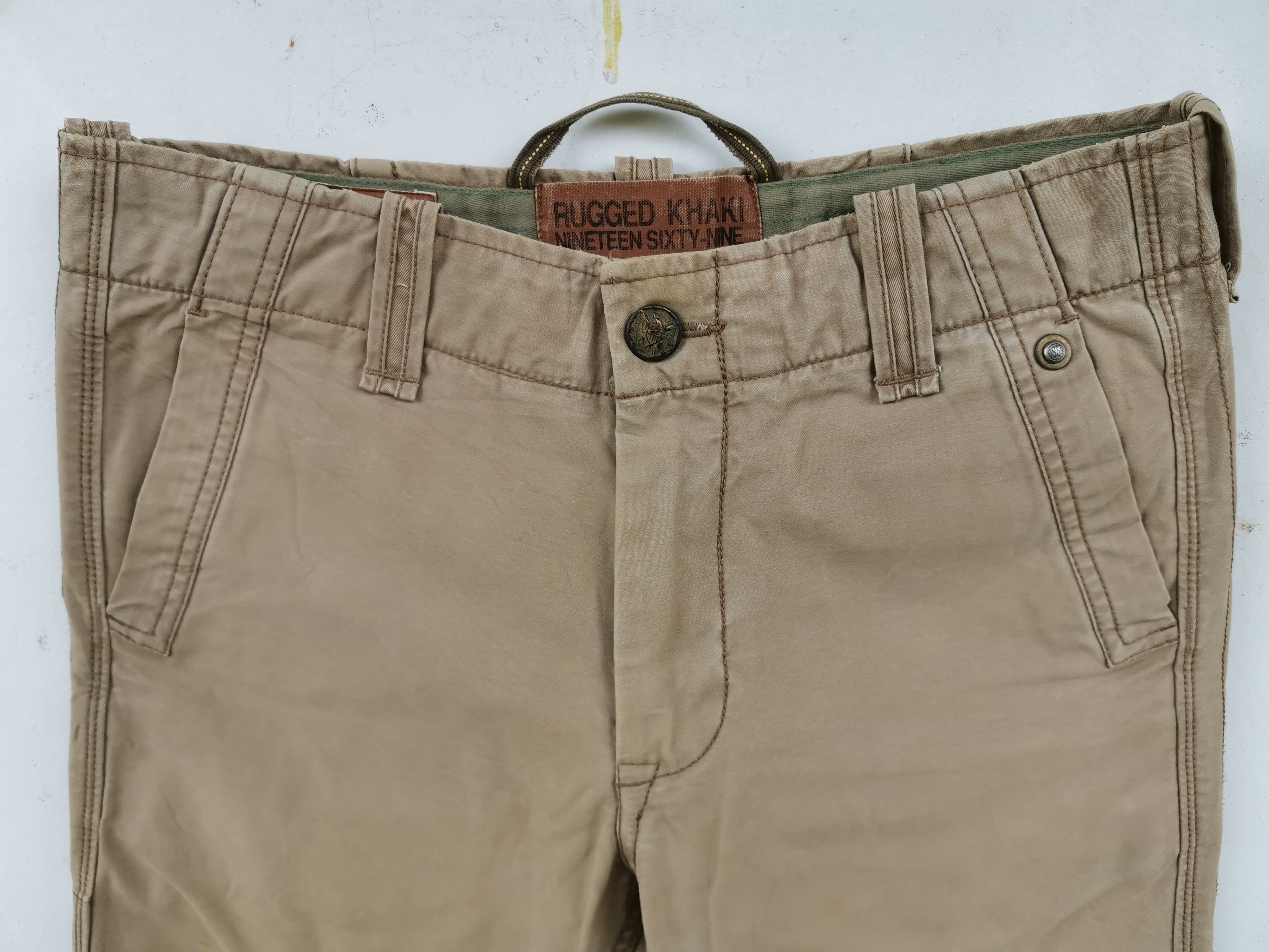Japanese Brand Rugged Khaki Nineteen Sixty-nine Pants Size US 32 / EU 48 - 8 Thumbnail