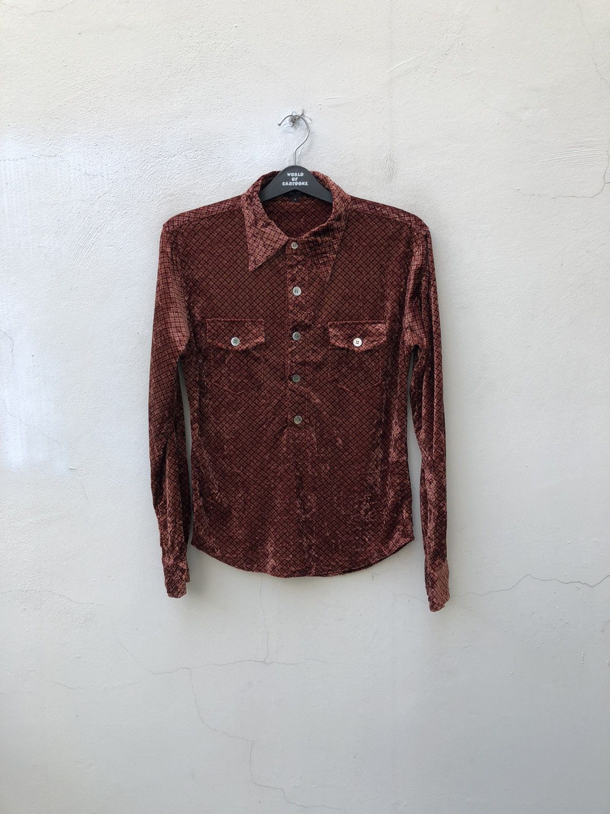 Basco Basco New York Velvet Pullover Shirt Size US S / EU 44-46 / 1 - 1 Thumbnail