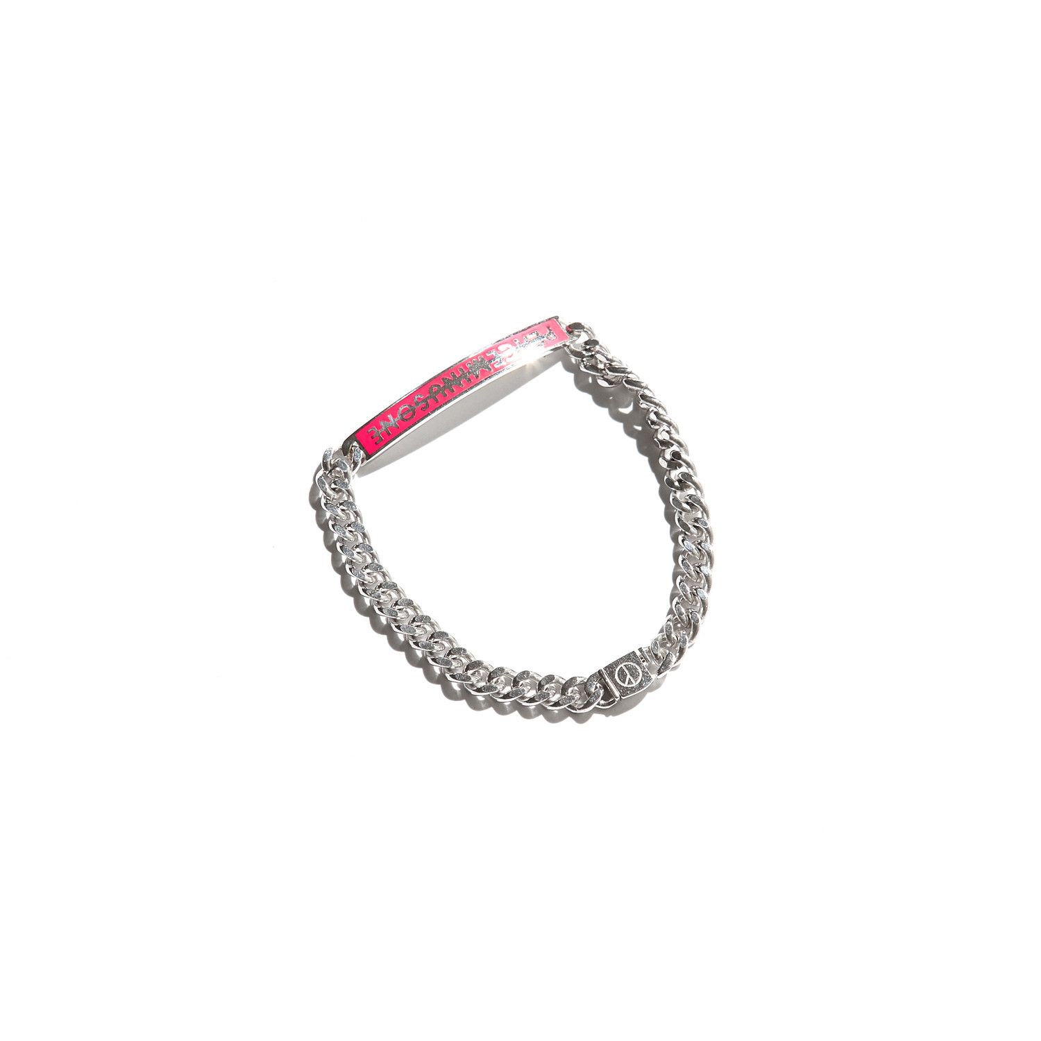 PEACEMINUSONE LOGO BRACELET #1 PINK - ブレスレット