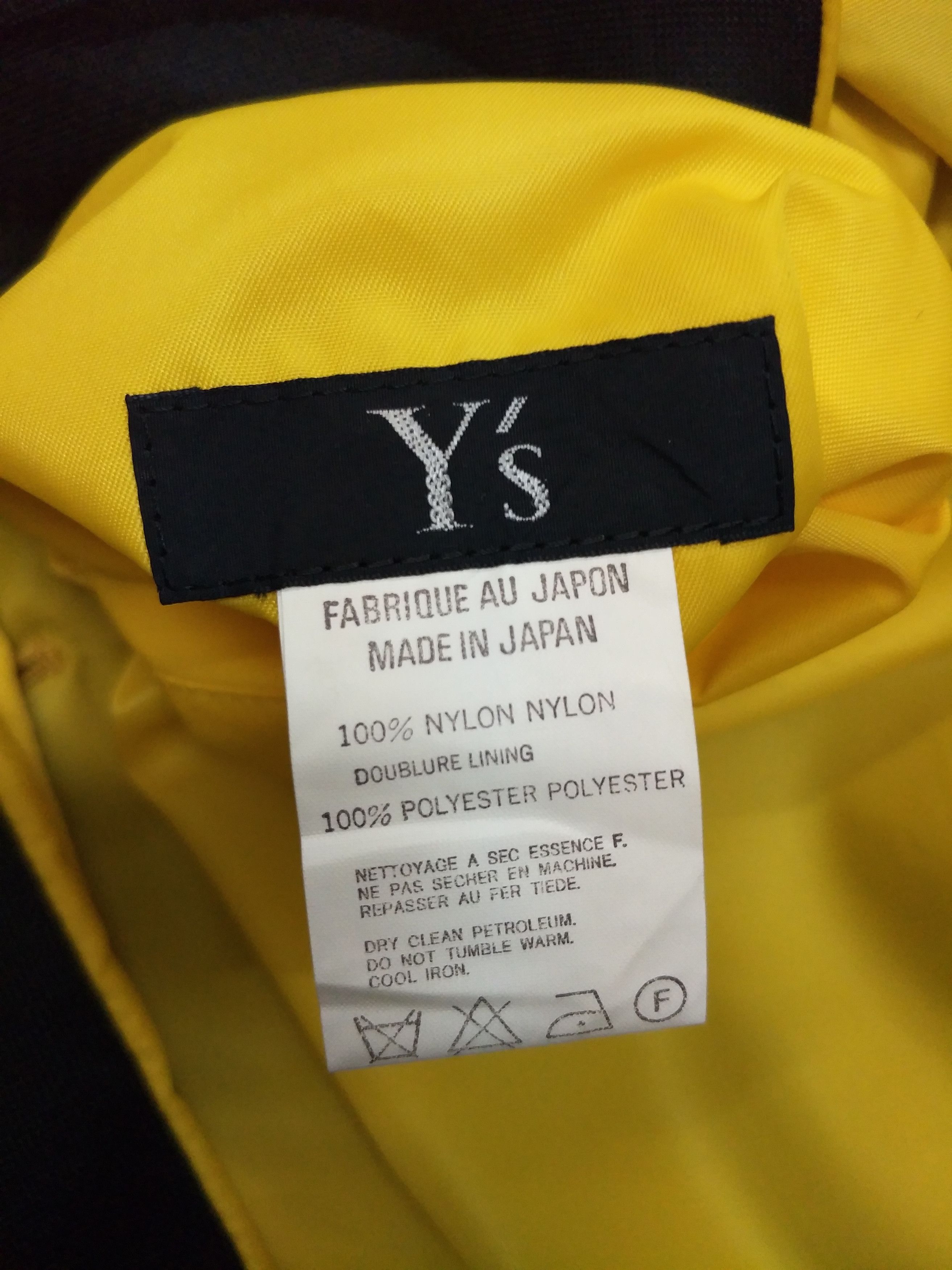 Yohji Yamamoto Y's Yellow Black Reversible Mesh Net Layer Vintage Size US S / EU 44-46 / 1 - 8 Thumbnail