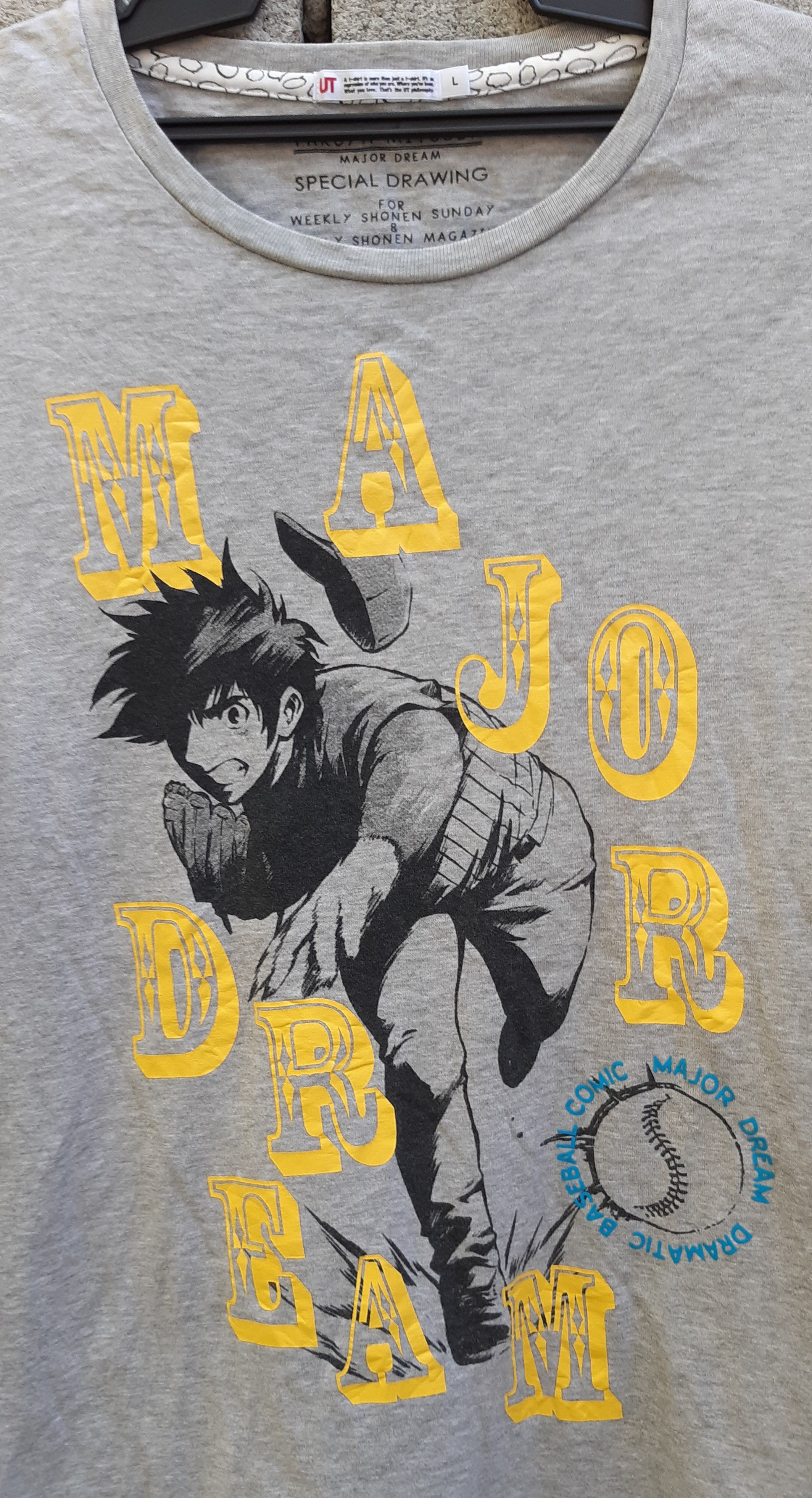 Anime MAJOR DREAM x UNIQLO 3Q TSHIRT Size US L / EU 52-54 / 3 - 4 Thumbnail