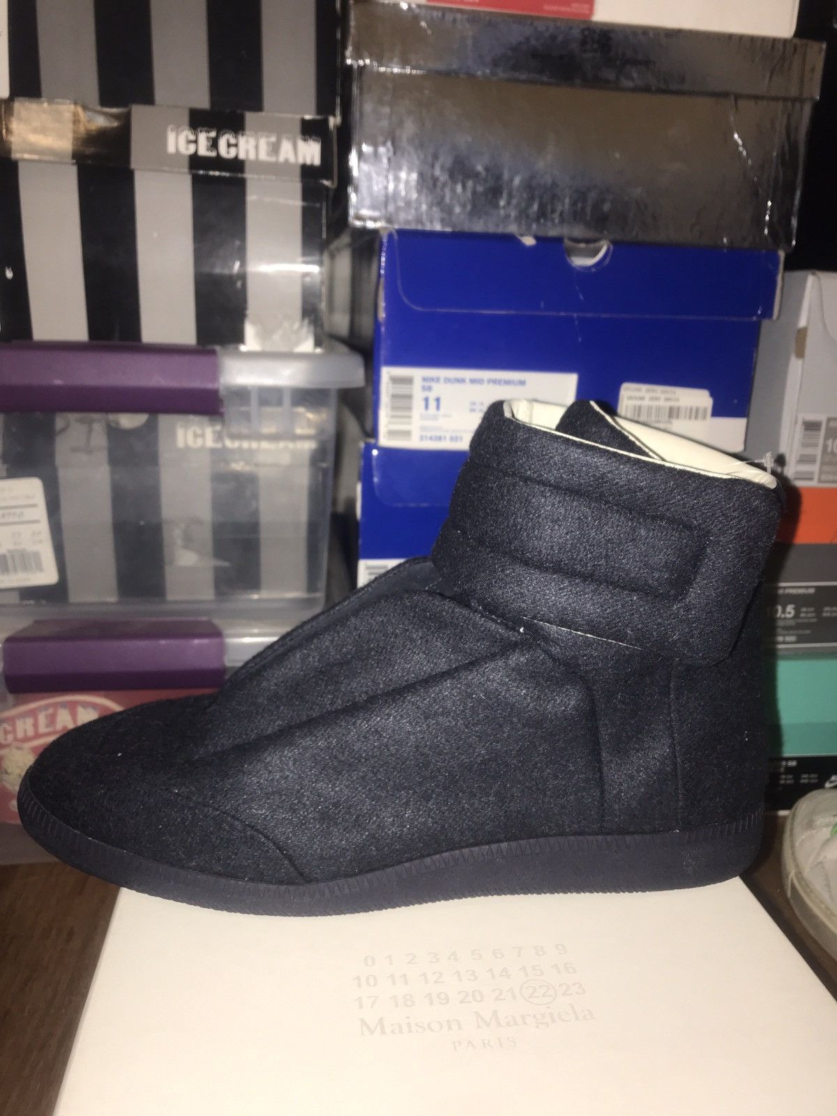 RARE* Brand New Maison Margiela Future Hi (Wool) Size 10 - Main Image