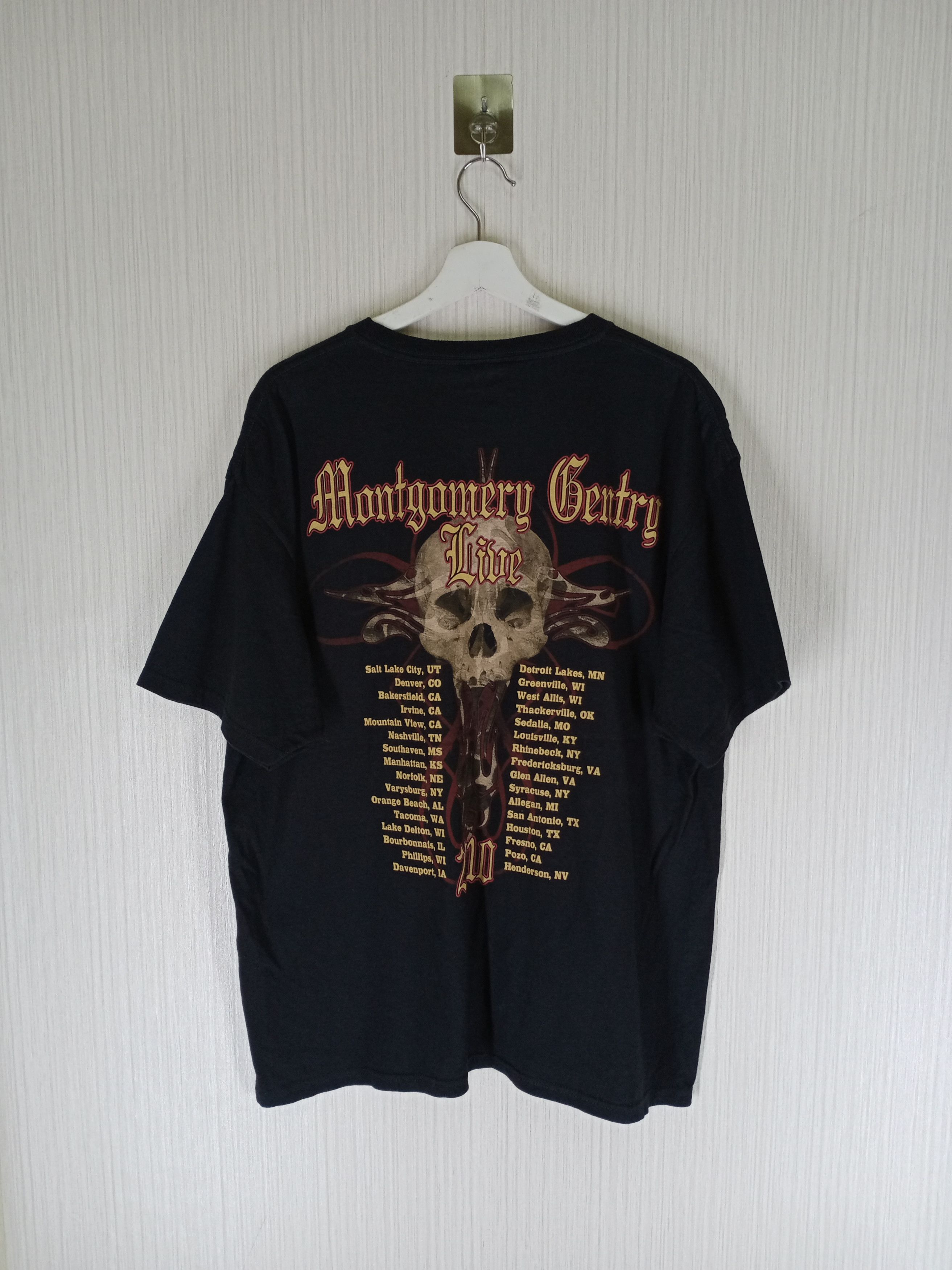 Band Tees × Vintage Early 00's Montgomery gentry tour 2010 tee Size US XL / EU 56 / 4 - 4 Thumbnail
