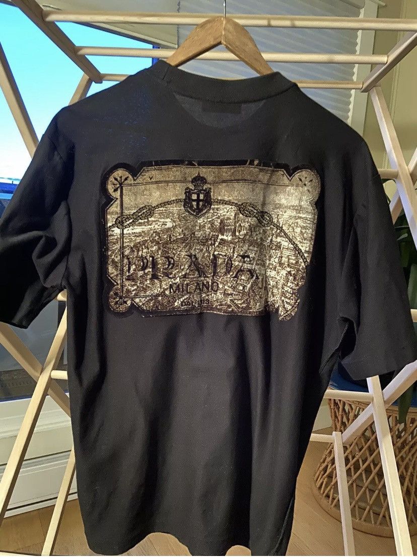 Prada Prada embroidered pocket and back tshirt Size US L / EU 52-54 / 3 - 2 Thumbnail