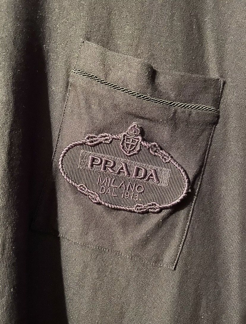 Prada Prada embroidered pocket and back tshirt Size US L / EU 52-54 / 3 - 3 Thumbnail