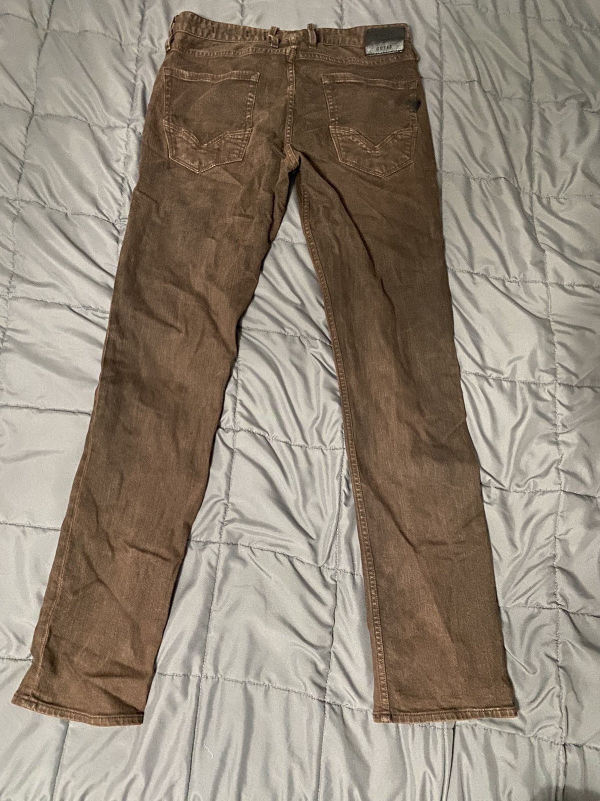 Guess Brown Guess Slim Straight Jeans Size US 32 / EU 48 - 2 Thumbnail
