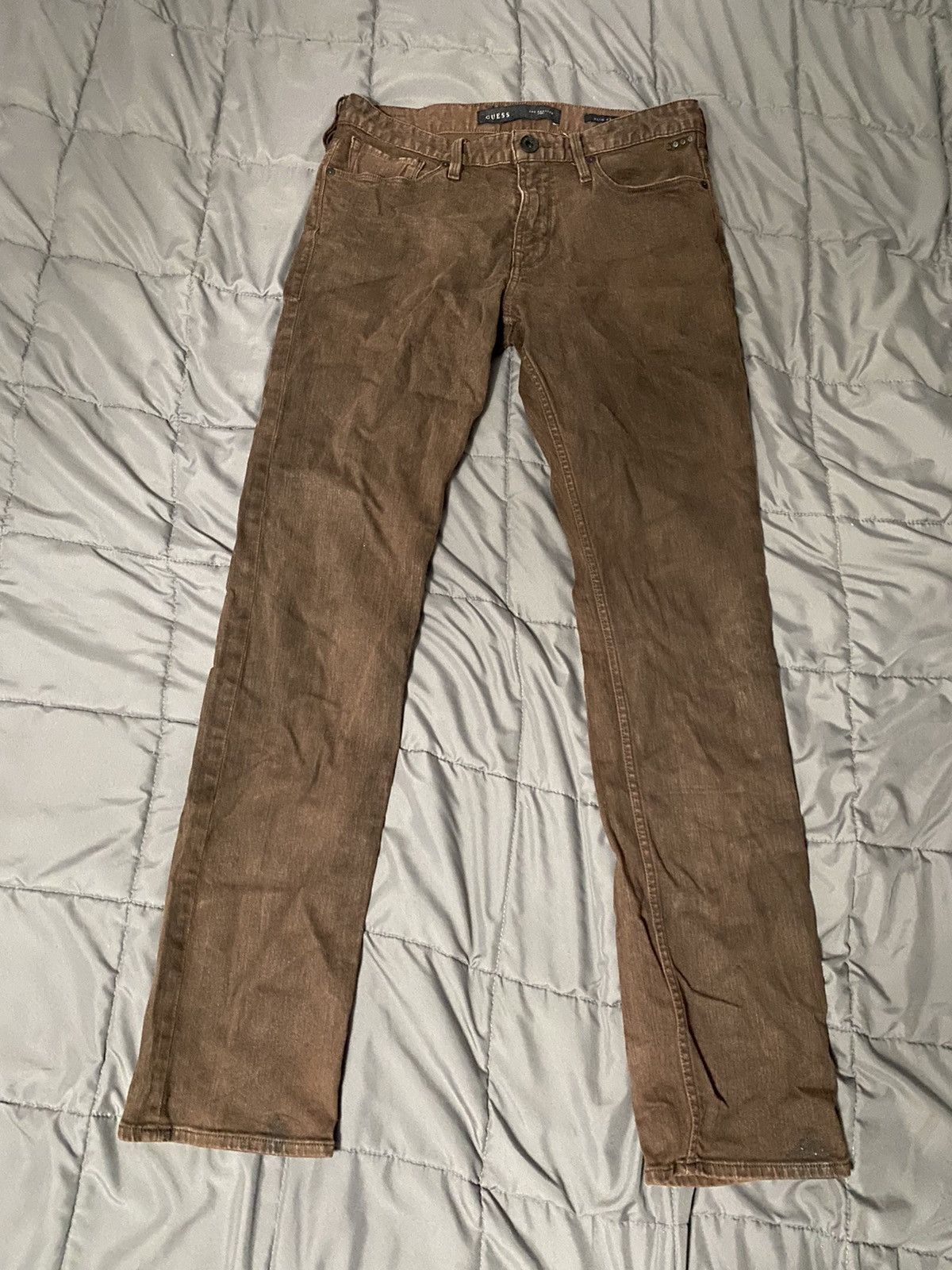 Guess Brown Guess Slim Straight Jeans Size US 32 / EU 48 - 1 Thumbnail