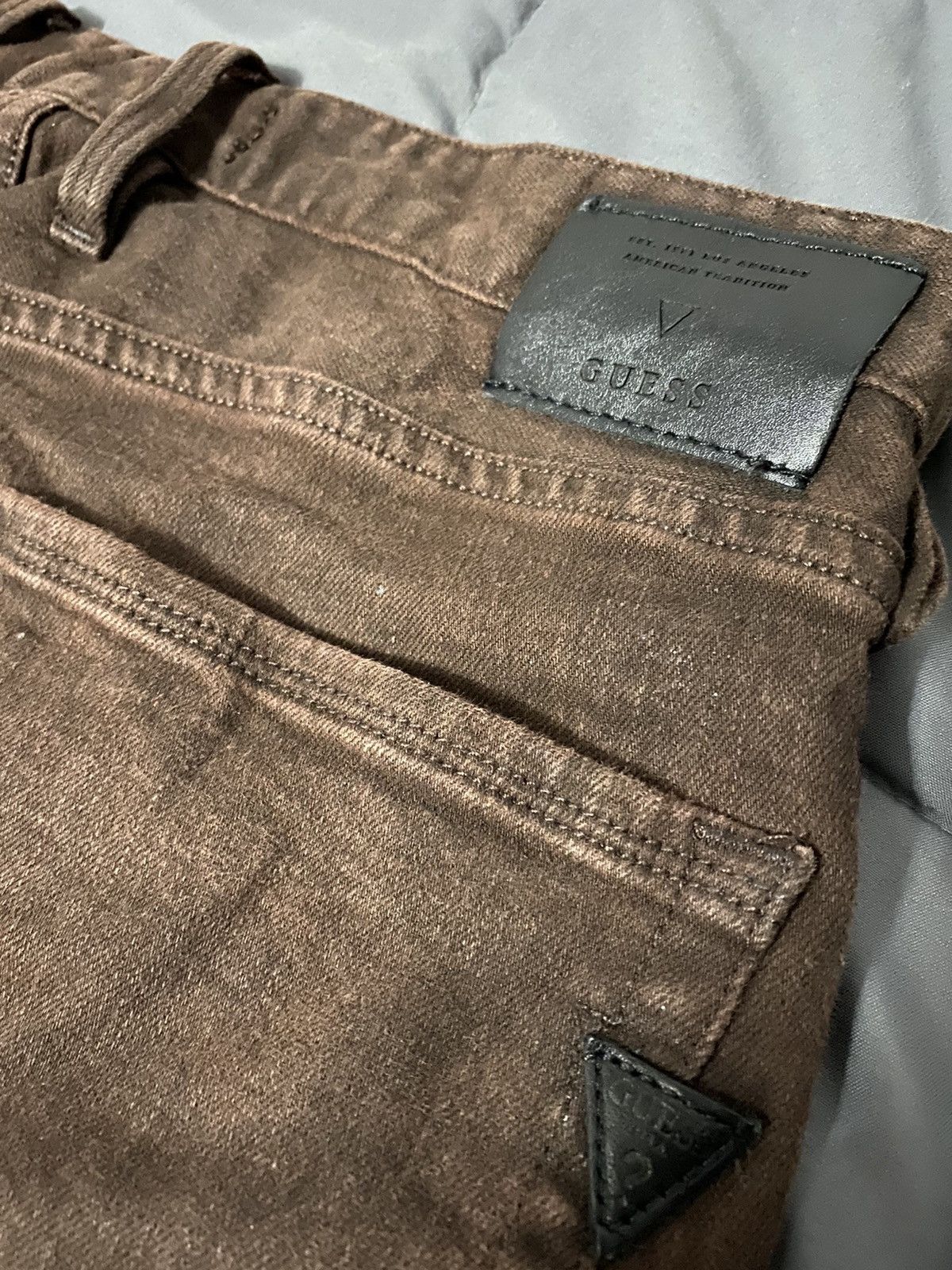Guess Brown Guess Slim Straight Jeans Size US 32 / EU 48 - 4 Thumbnail