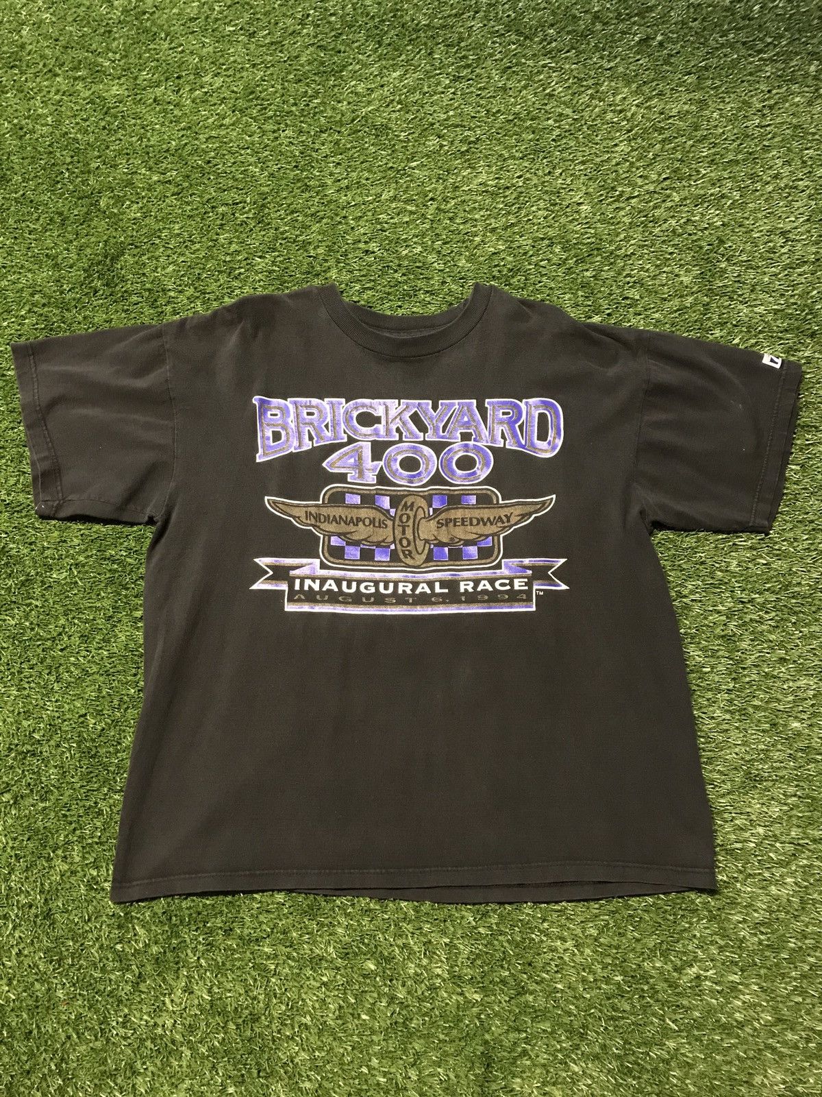 Vintage Vintage 1994 7 logo brickyard 400 tee | Grailed