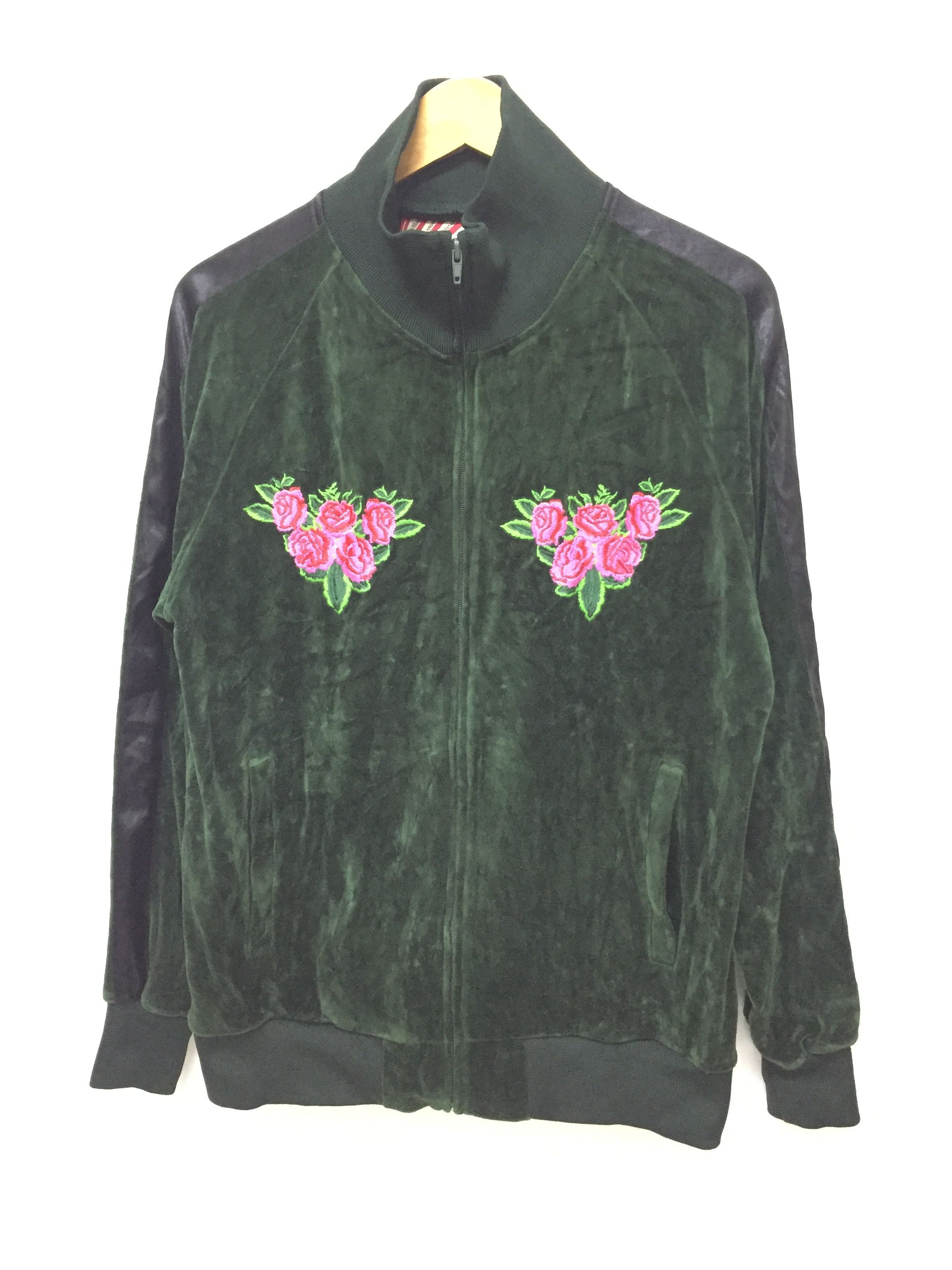 Toyo Enterprises Vtg Houston Tokyo Rose velour jacket Size US M / EU 48-50 / 2 - 1 Thumbnail
