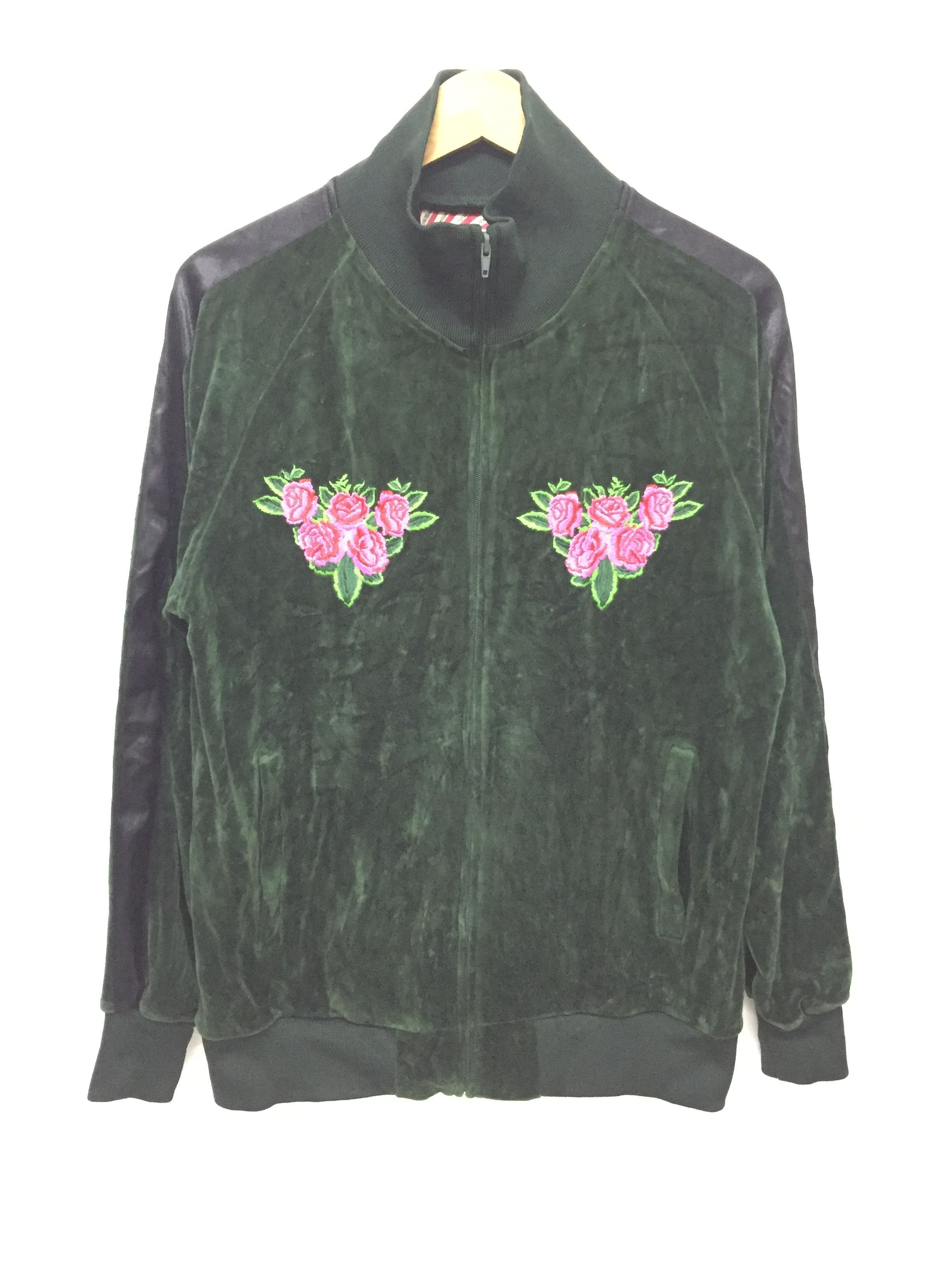 Toyo Enterprises Vtg Houston Tokyo Rose velour jacket Size US M / EU 48-50 / 2 - 2 Thumbnail
