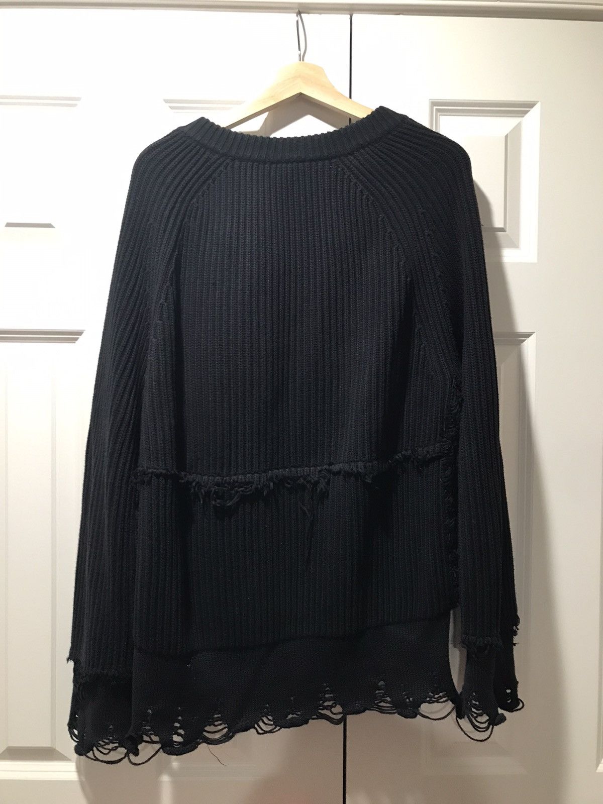 Haider Ackermann Final Drop Haider Ackermann Distressed Cardigan Size US L / EU 52-54 / 3 - 2 Thumbnail