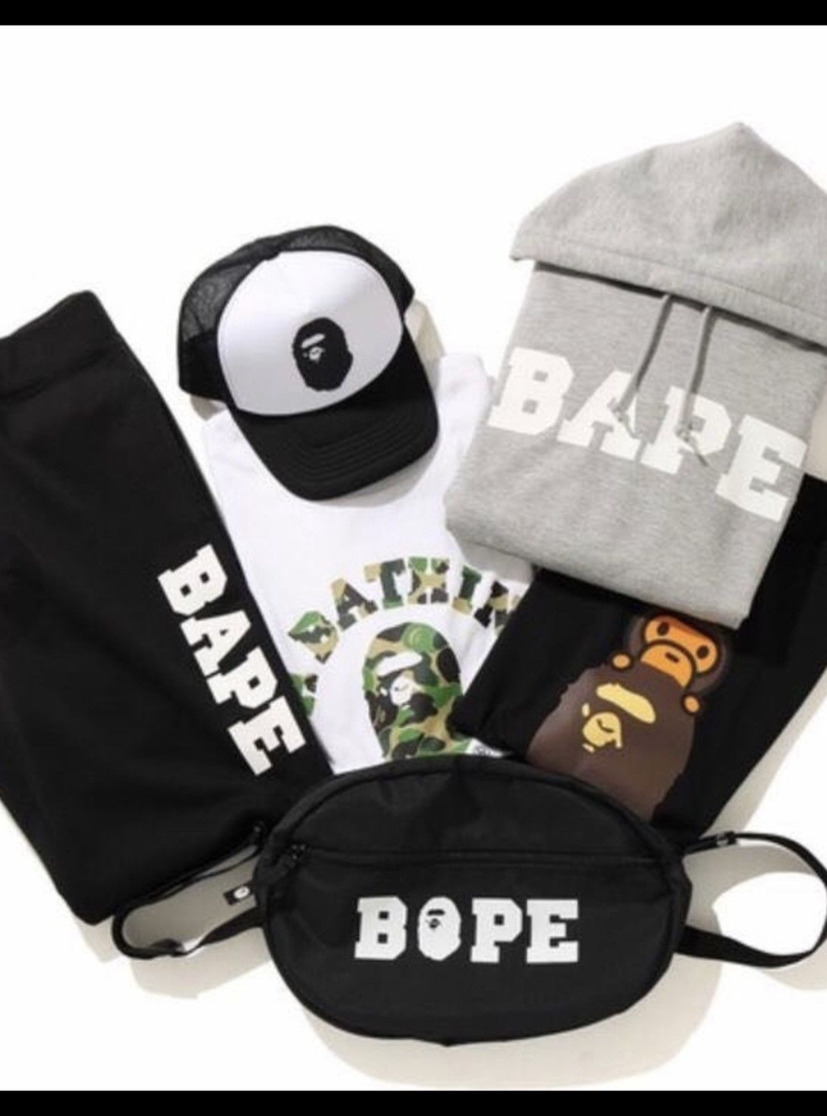 Bape Bape Sweatpants Black. Family Bag Edition. (X-Large) Size US 36 / EU 52 - 5 Thumbnail