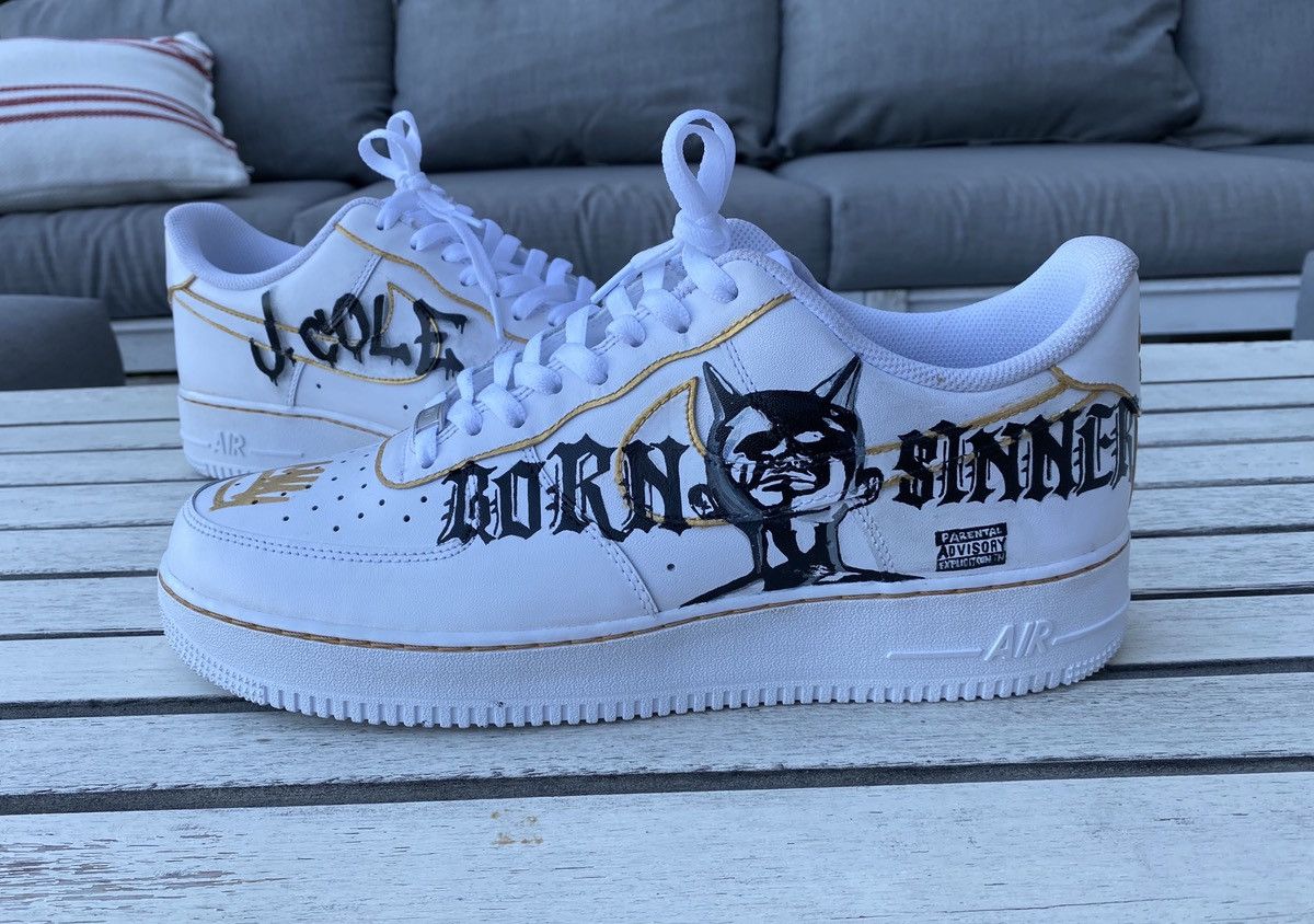 Sinner Af1 Black Custom Sneakers