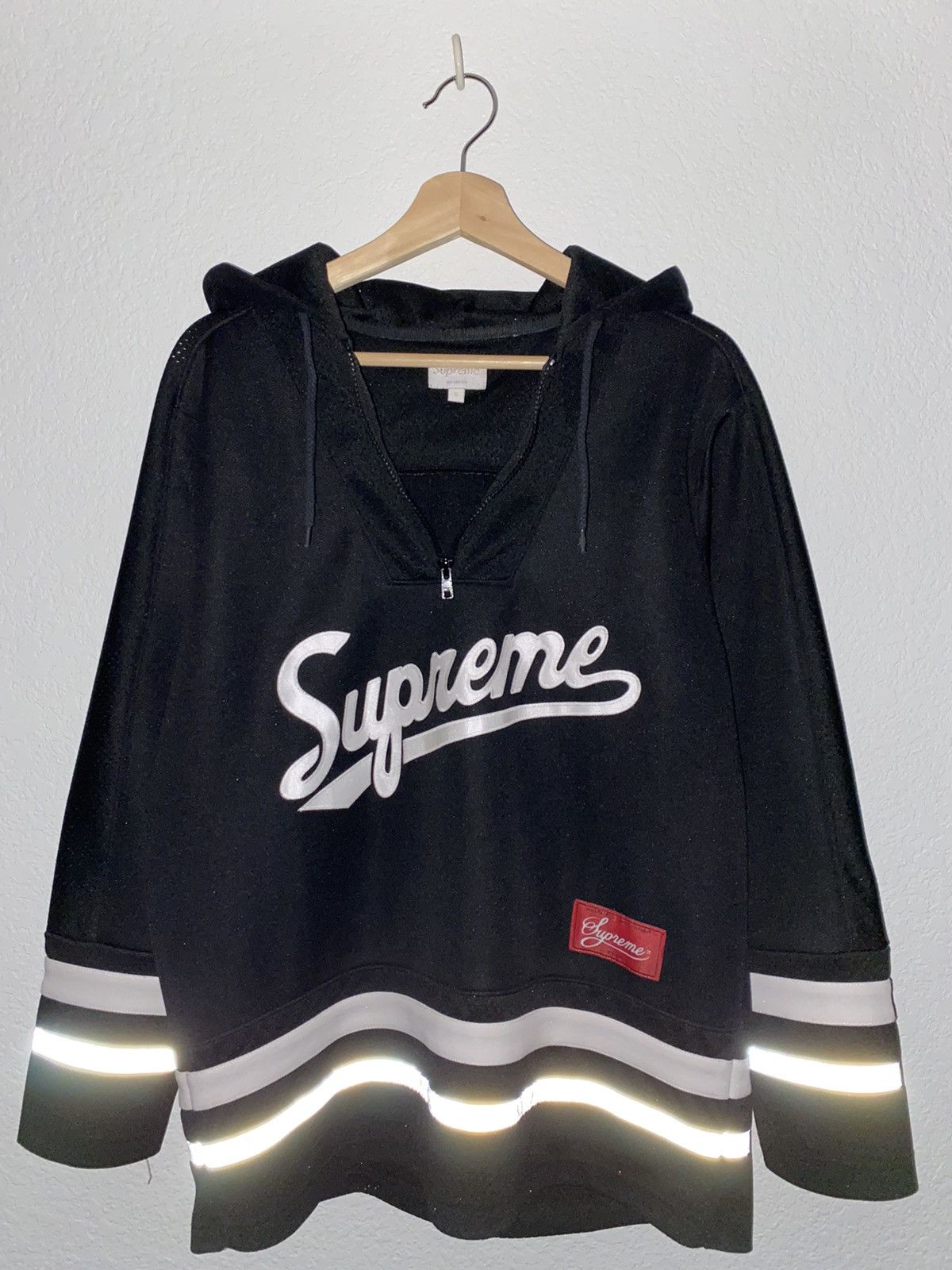 センスのいい お歳暮 Supreme Black Top Hockey Hooded Reflective 3M - Supreme トップス