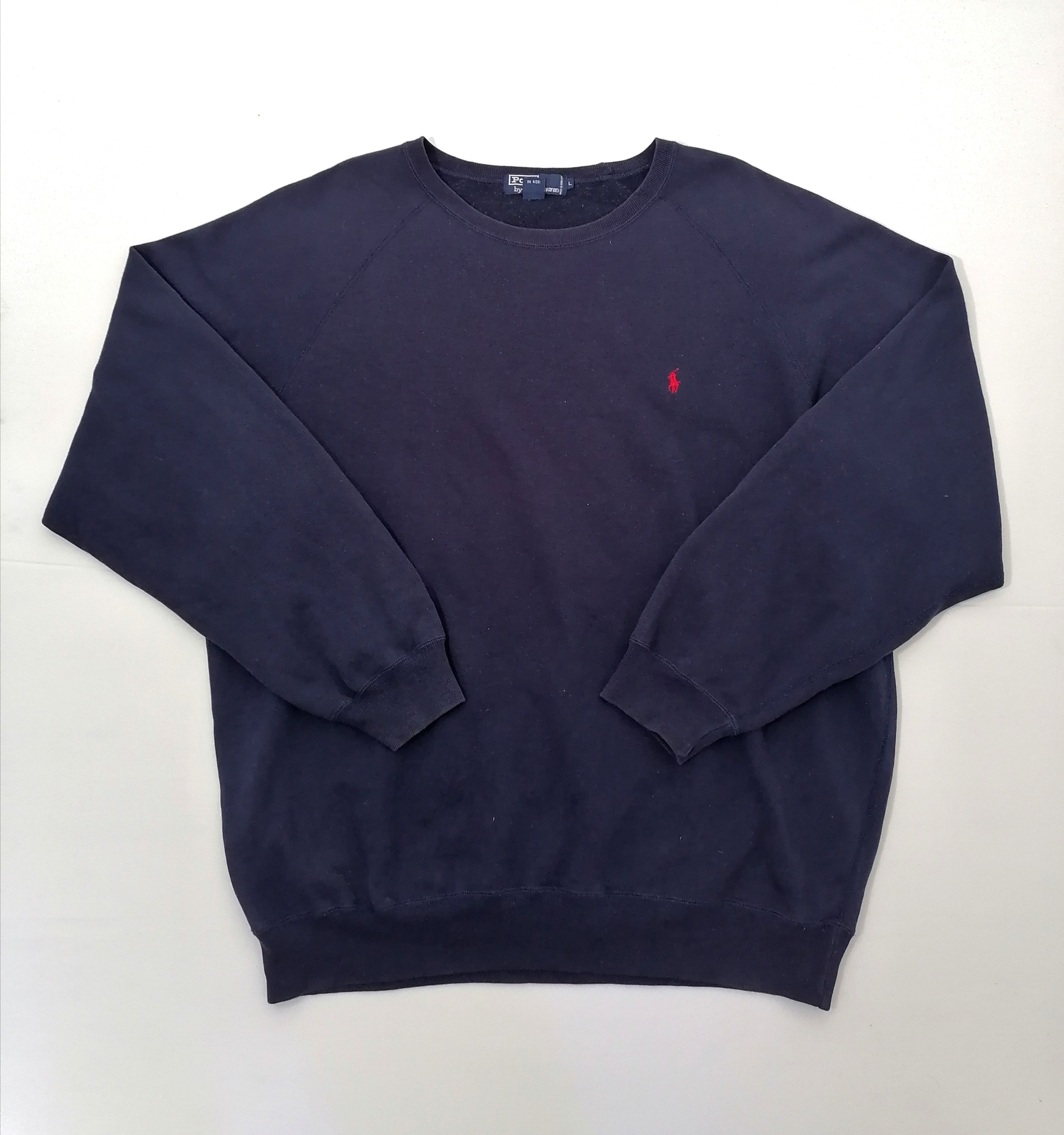 Polo Ralph Lauren × Vintage Vintage Ralph Lauren Plain Sweatshirt Size US L / EU 52-54 / 3 - 1 Thumbnail