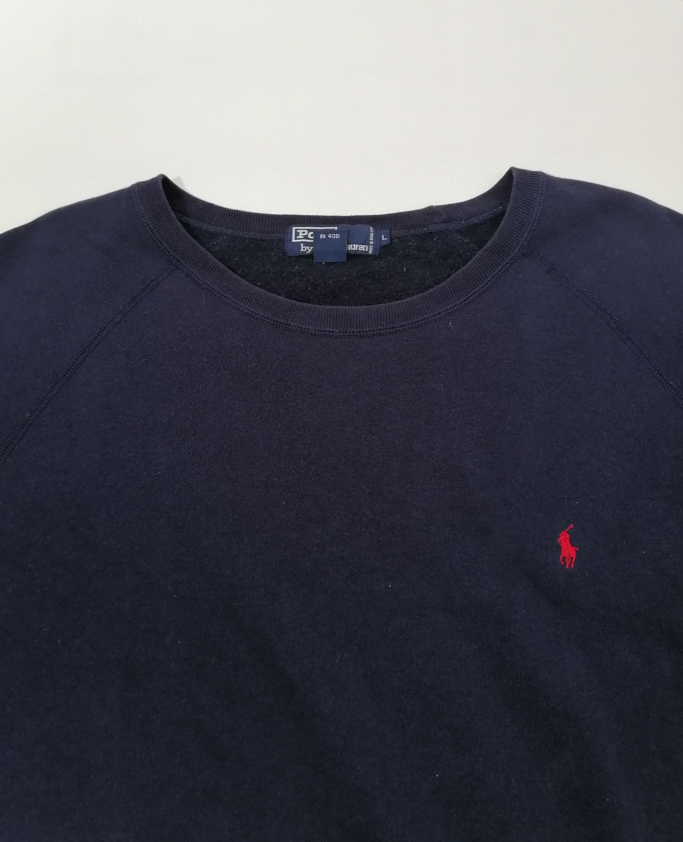 Polo Ralph Lauren × Vintage Vintage Ralph Lauren Plain Sweatshirt Size US L / EU 52-54 / 3 - 3 Thumbnail