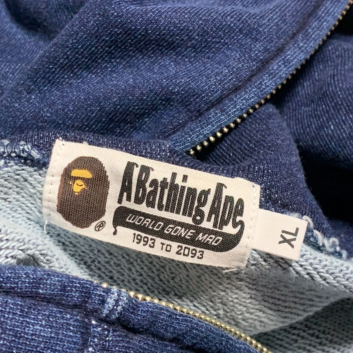 Bape Indigo Full Zip Hoodie Size US XL / EU 56 / 4 - 3 Thumbnail