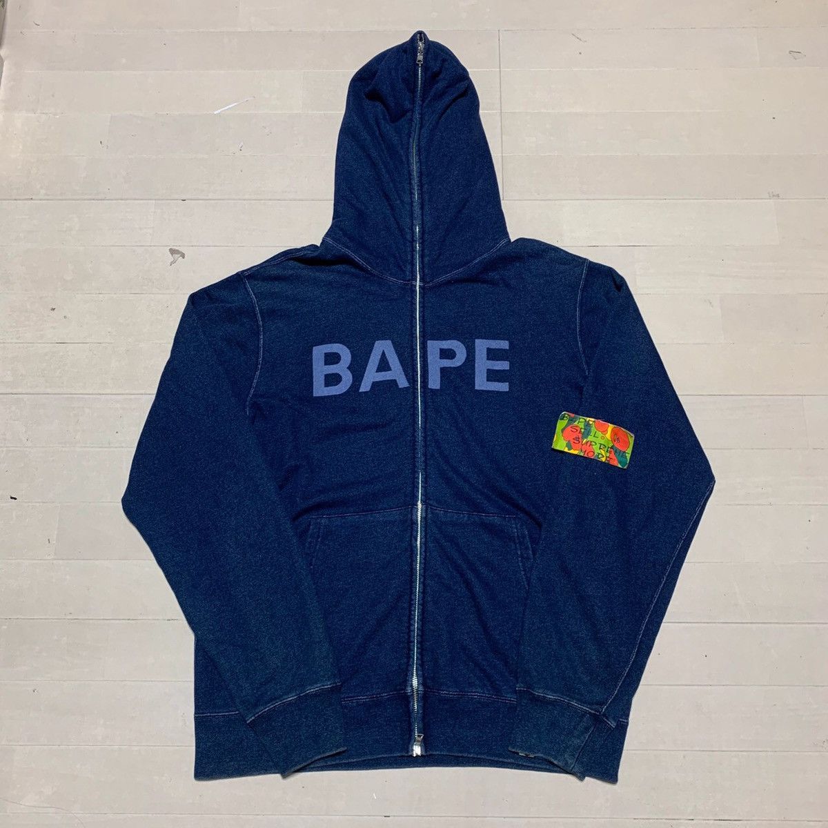 Indigo Full Zip Hoodie