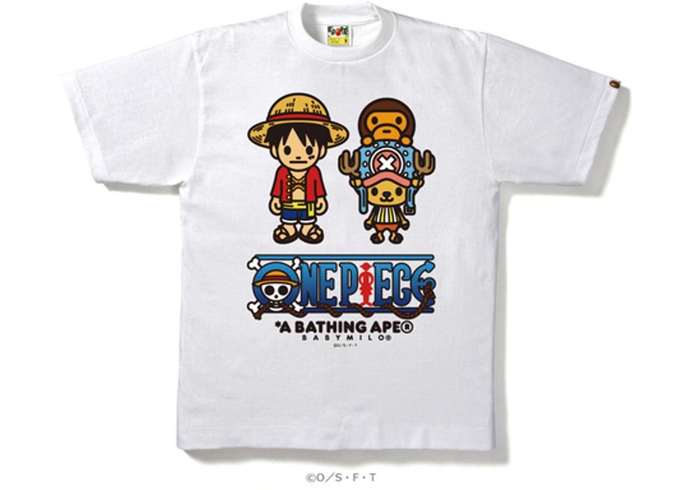 Bape Bape X One Piece Luffy Milo Tee Grailed 