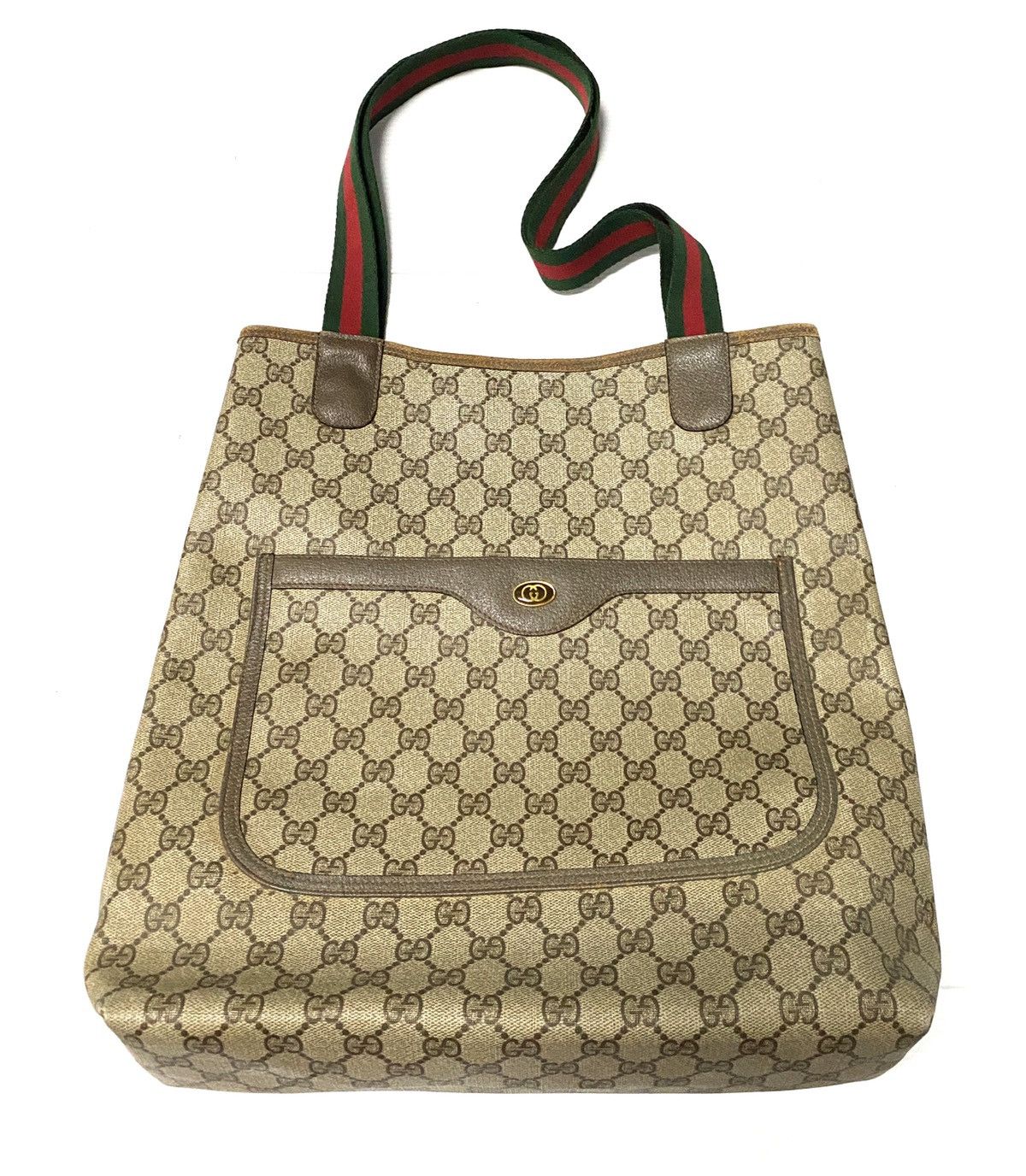 Gucci 🔥Final Drop🔥Gucci GG Supreme monogram canvas tote bag | Grailed