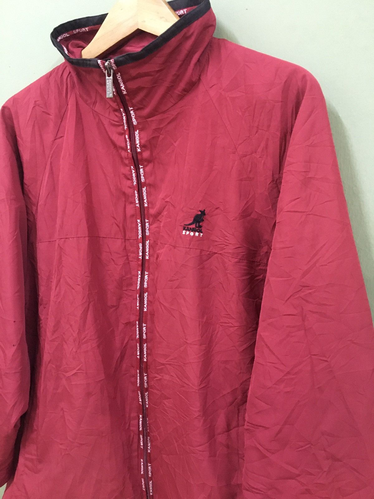 Designer KANGOL - VINTAGE SMALL LOGO OASIS BRITPOP WINDBREAKER Size US L / EU 52-54 / 3 - 4 Thumbnail