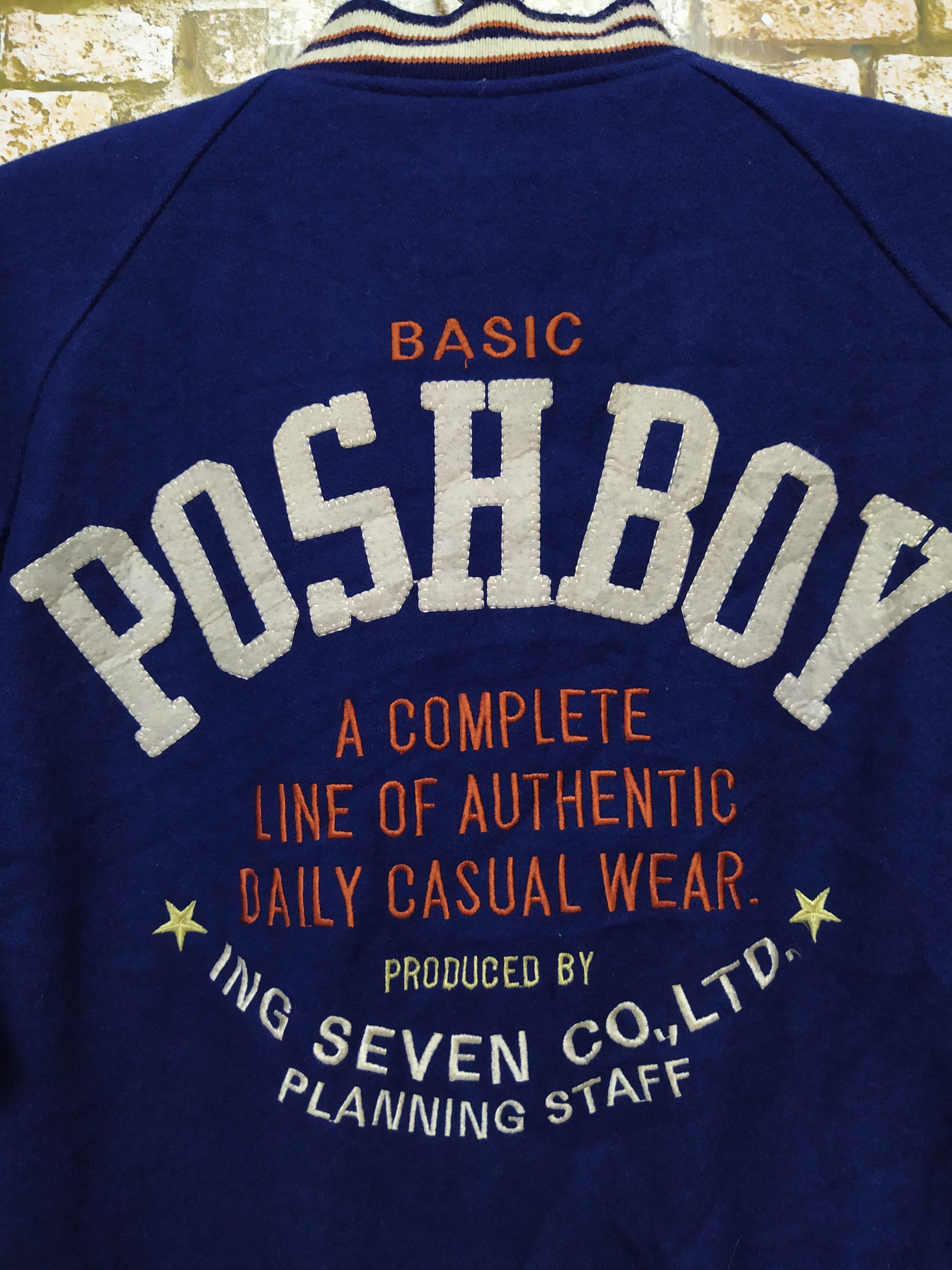 Vintage VINTAGE POSH BOY EMBROIDERED VARSITY JACKET (B302) Size US L / EU 52-54 / 3 - 5 Thumbnail