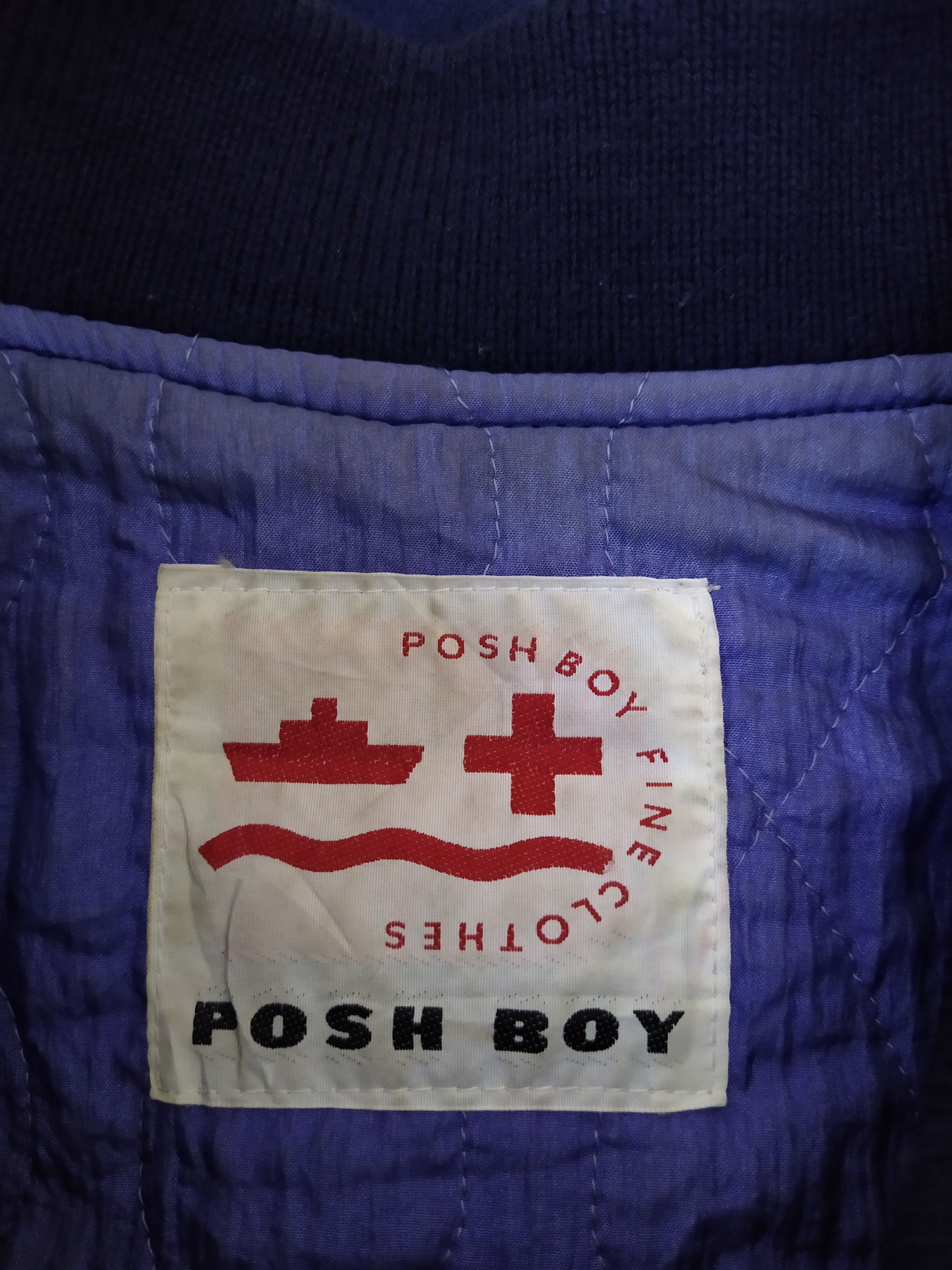 Vintage VINTAGE POSH BOY EMBROIDERED VARSITY JACKET (B302) Size US L / EU 52-54 / 3 - 6 Thumbnail