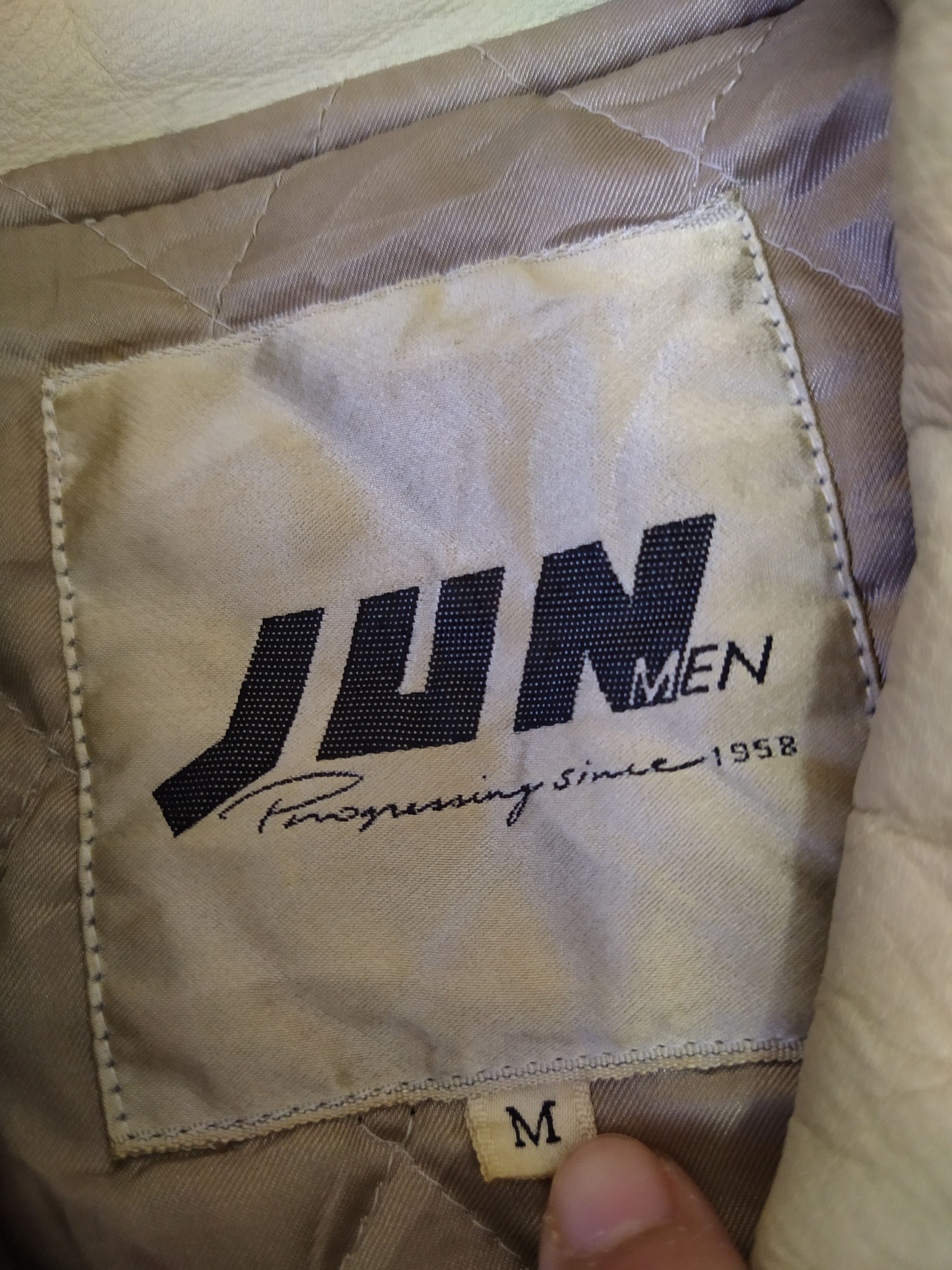 Japanese Brand JUN MEN JAPAN EMBROIDERED VARSITY JACKET + LEATHER (B303) Size US M / EU 48-50 / 2 - 6 Thumbnail