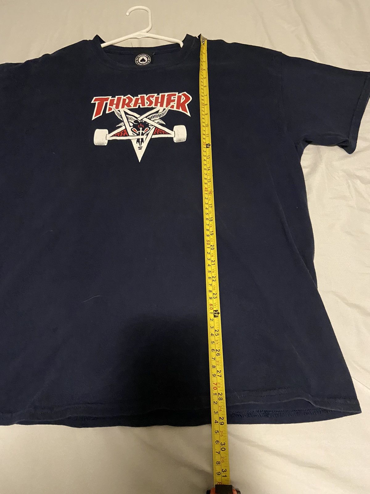 Thrasher Thrasher Magazines 666 Navy Tee Shirt Size US XL / EU 56 / 4 - 6 Thumbnail