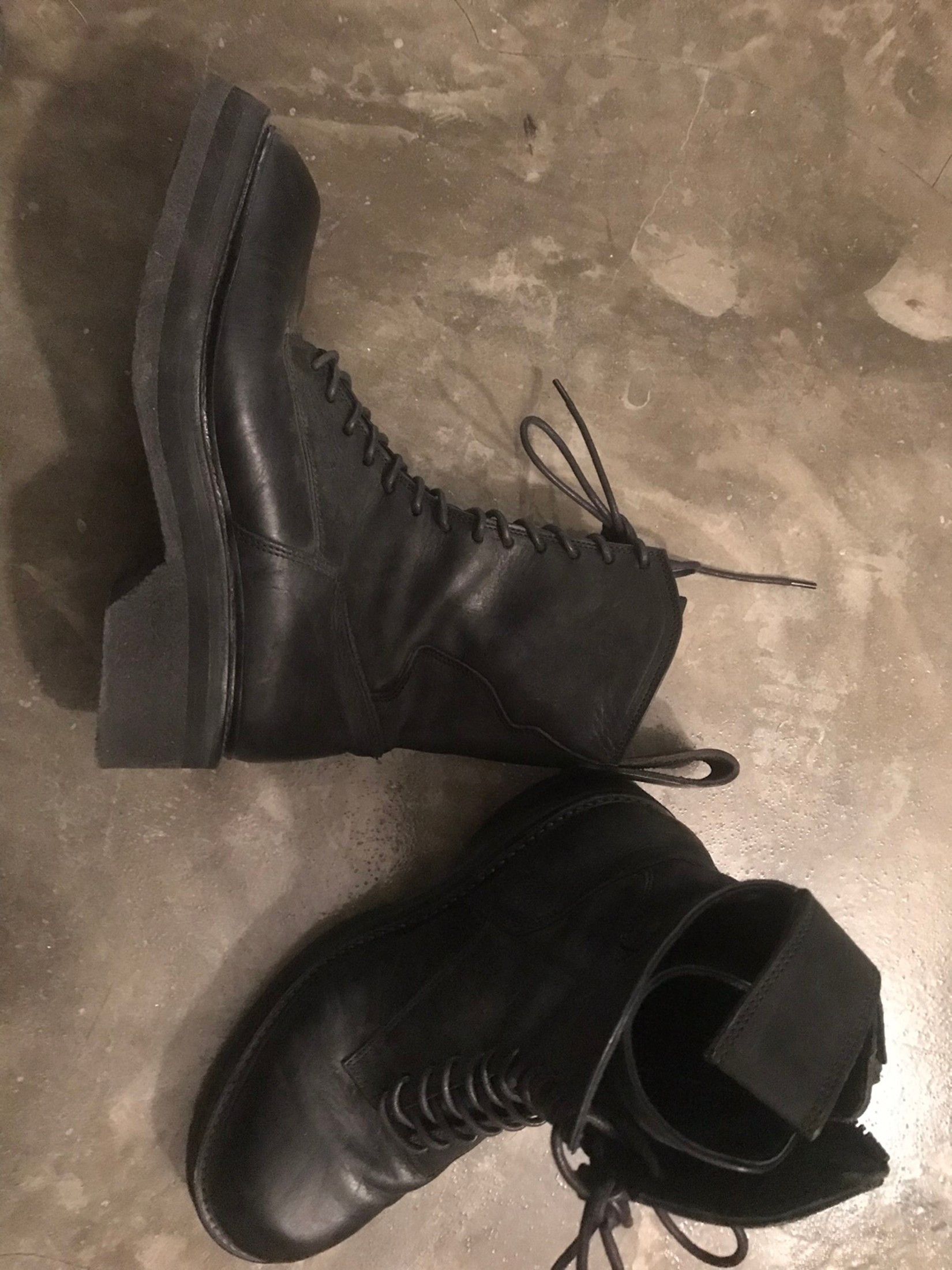 Julius Julius Single Zip Lace Up Combat Boots | Grailed