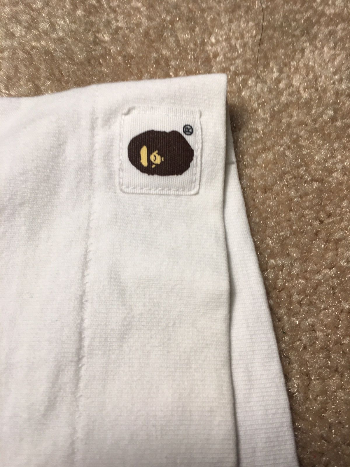 Bape 1999 Bape Gothic Logo Tee White Medium 90s OG Bathing Ape Size US M / EU 48-50 / 2 - 3 Thumbnail
