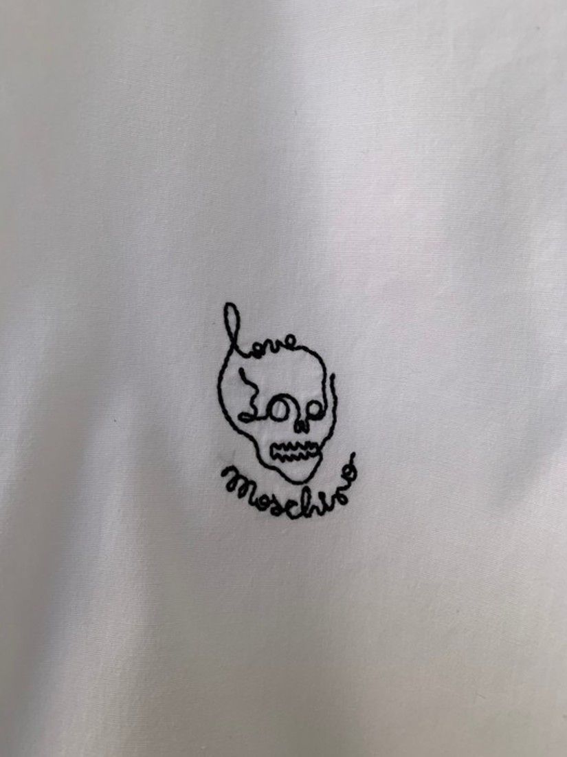 Embroidered Skull Logo shirt