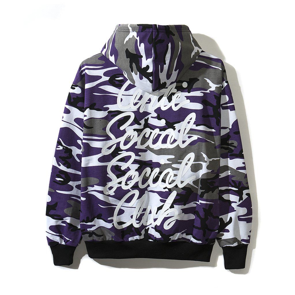 Anti Social Social Club Options Purple Camo Hoodie ASSC DS