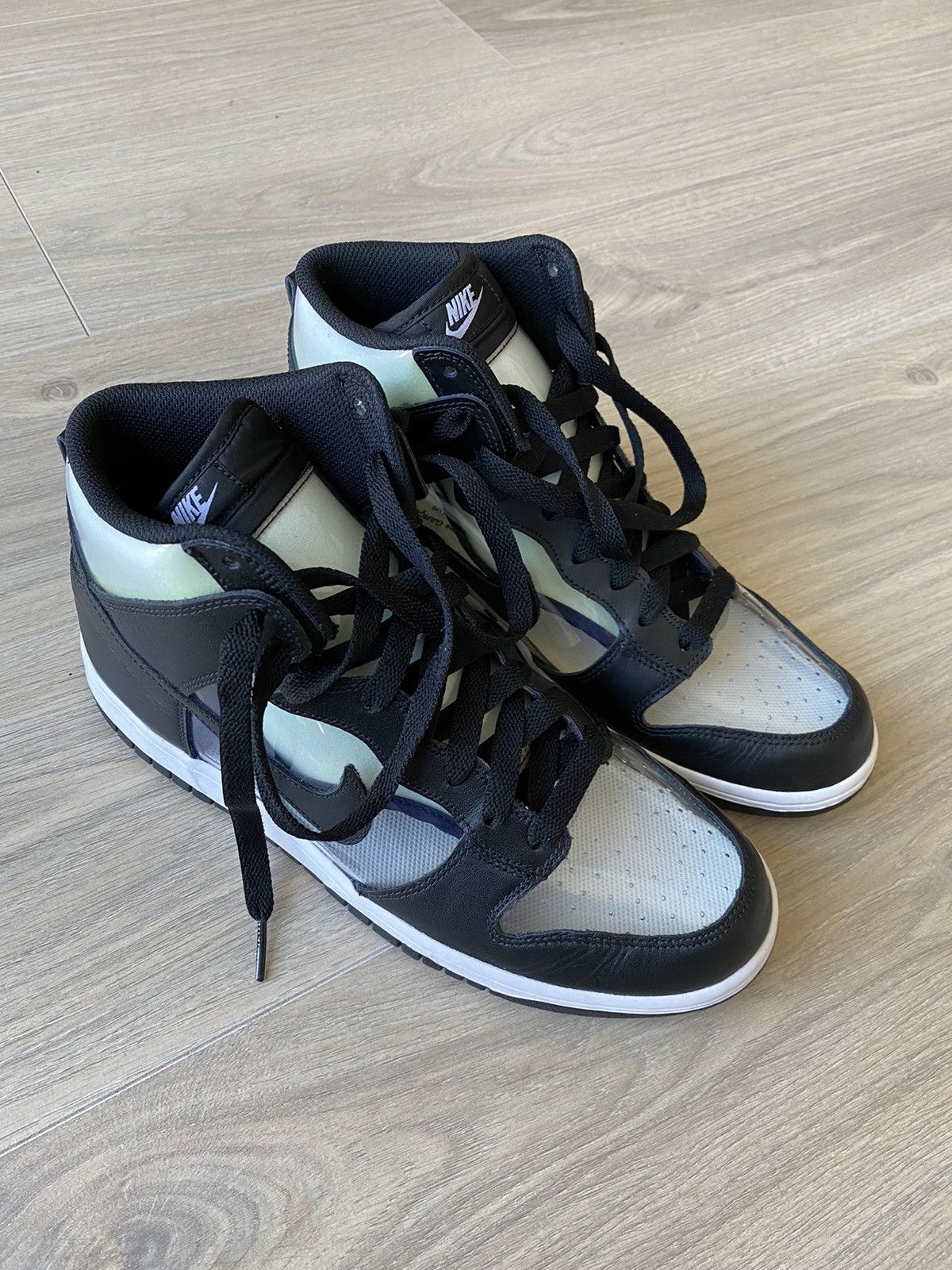 Comme des Garcons × Nike Nike Dunk High Comme Des Garcons CDG Clear Size 10 Size US 10 / EU 43 - 4 Thumbnail