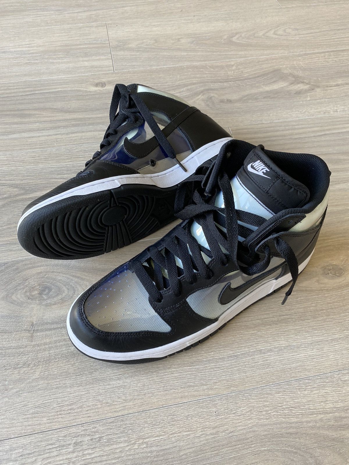 Comme des Garcons × Nike Nike Dunk High Comme Des Garcons CDG Clear Size 10 Size US 10 / EU 43 - 2 Thumbnail