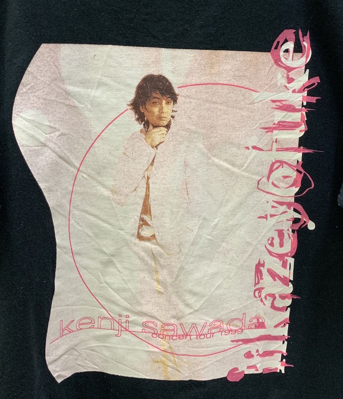 Band Tees Vintage 90s Kenji Sawada Concert Tour Japanese Singer Tees Size US L / EU 52-54 / 3 - 4 Thumbnail