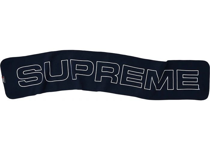 すき　supreme Polartec Logo Scarf Navy Supreme Supreme Polartec Logo Scarf Navy | Grailed