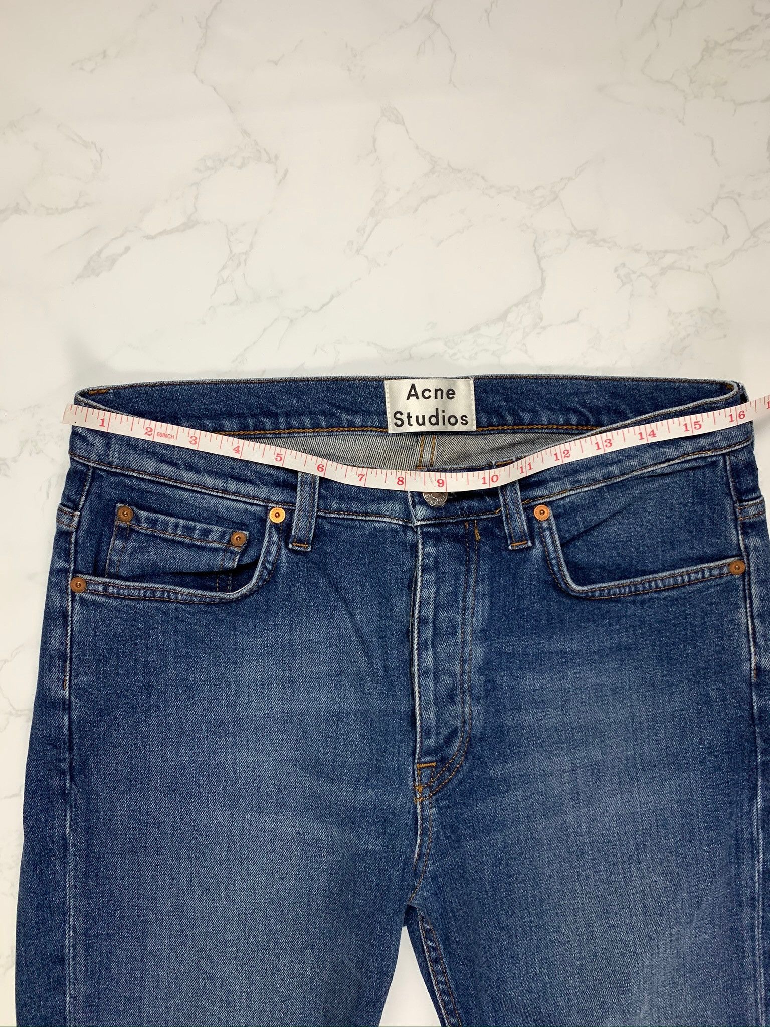 Acne Studios Acne Studios Blue Skinny Jeans Size US 30 / EU 46 - 2 Thumbnail