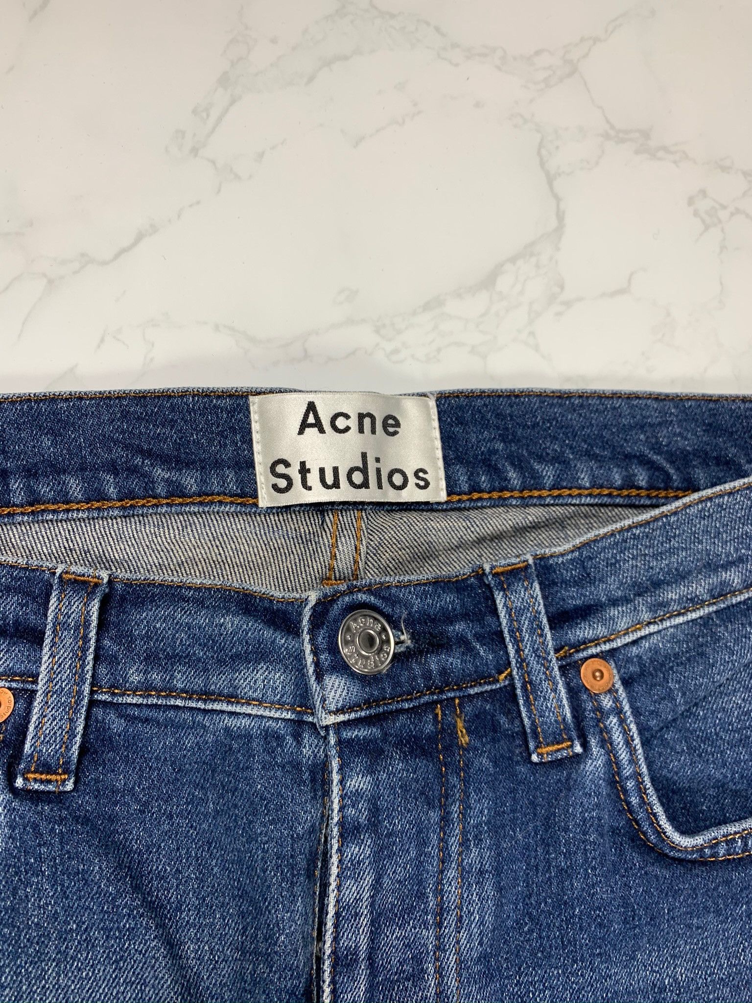 Acne Studios Acne Studios Blue Skinny Jeans Size US 30 / EU 46 - 9 Thumbnail