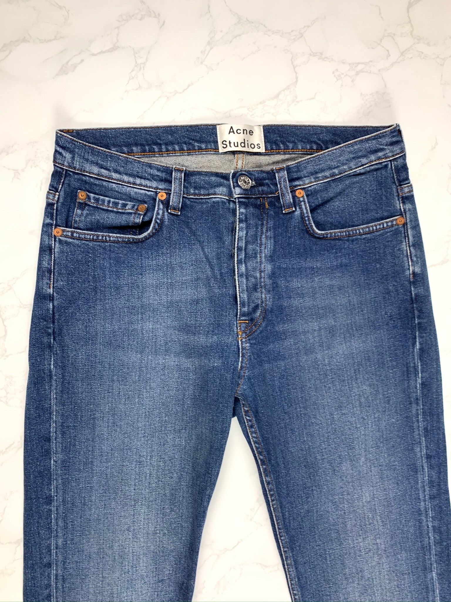 Acne Studios Acne Studios Blue Skinny Jeans Size US 30 / EU 46 - 8 Thumbnail