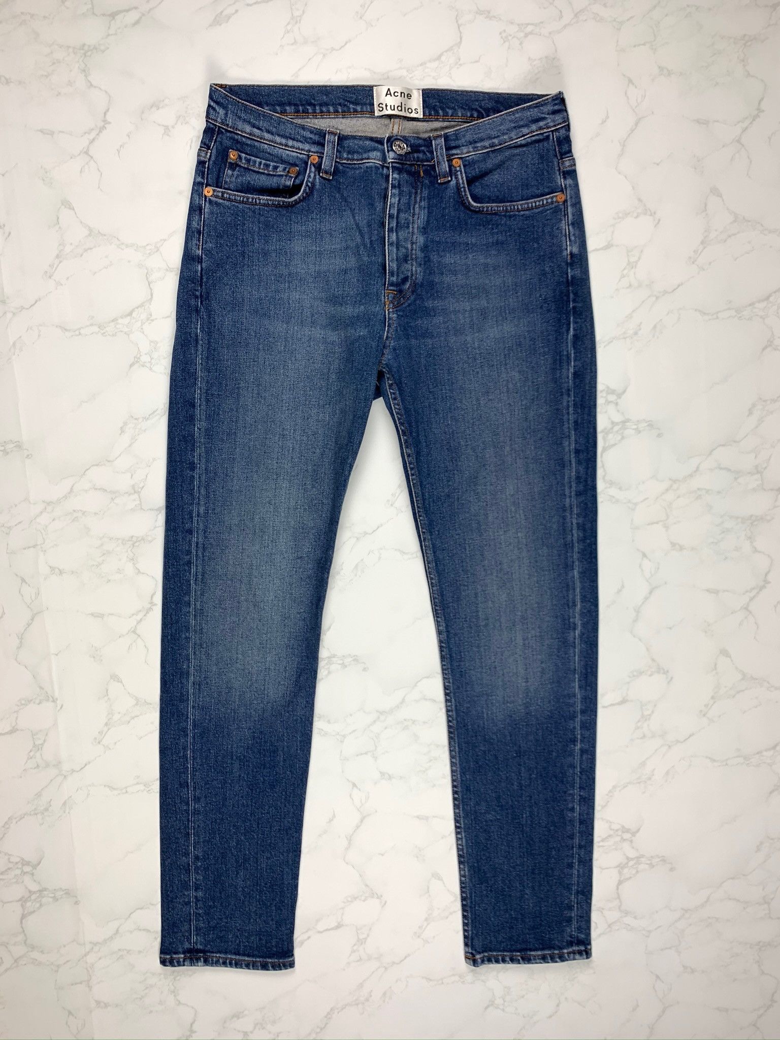 Acne Studios Acne Studios Blue Skinny Jeans Size US 30 / EU 46 - 1 Thumbnail