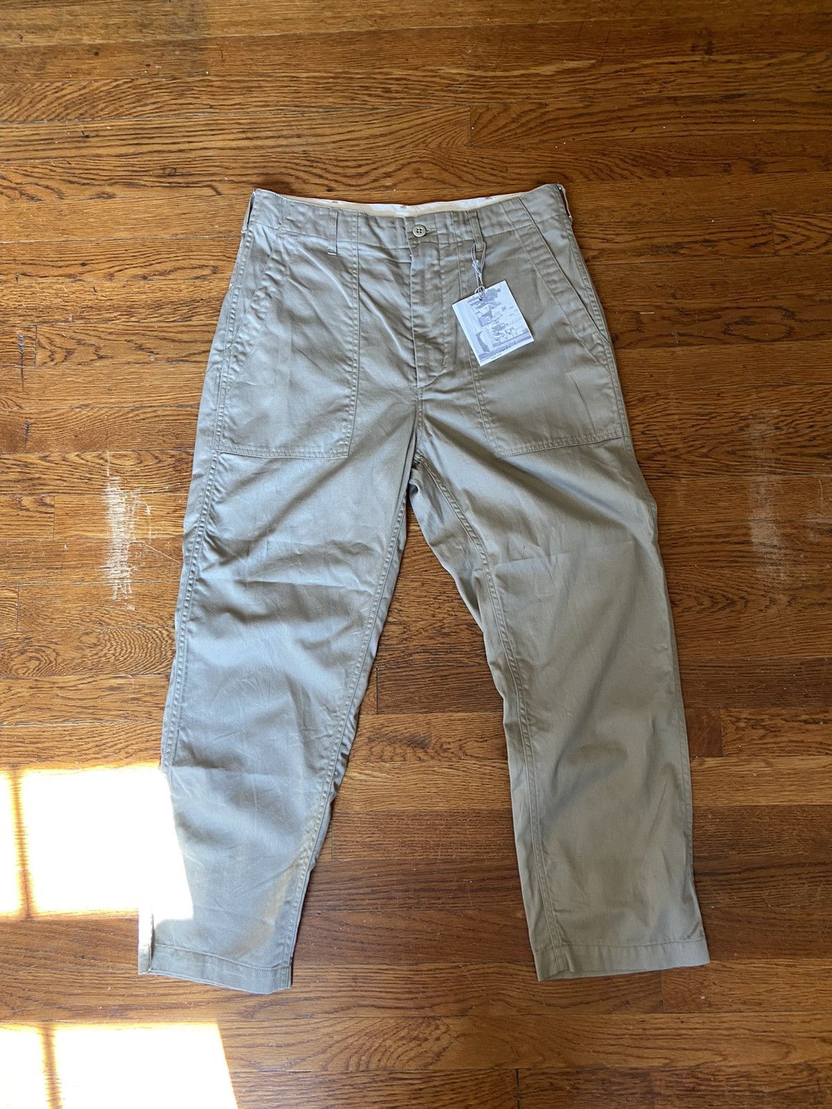 image of Engineered Garments 6.5 Oz Khaki Fatigue Pants, Men's (Size 30)