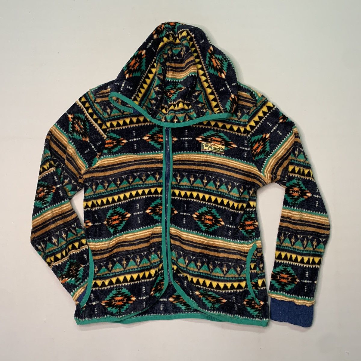 Art Comes First × Japanese Brand Vintage Titicaca Navajo Style Hoodie Sweater Jacket Size US L / EU 52-54 / 3 - 1 Thumbnail