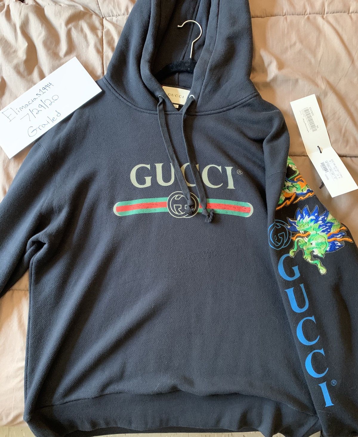 Gucci hoodie dragon deals